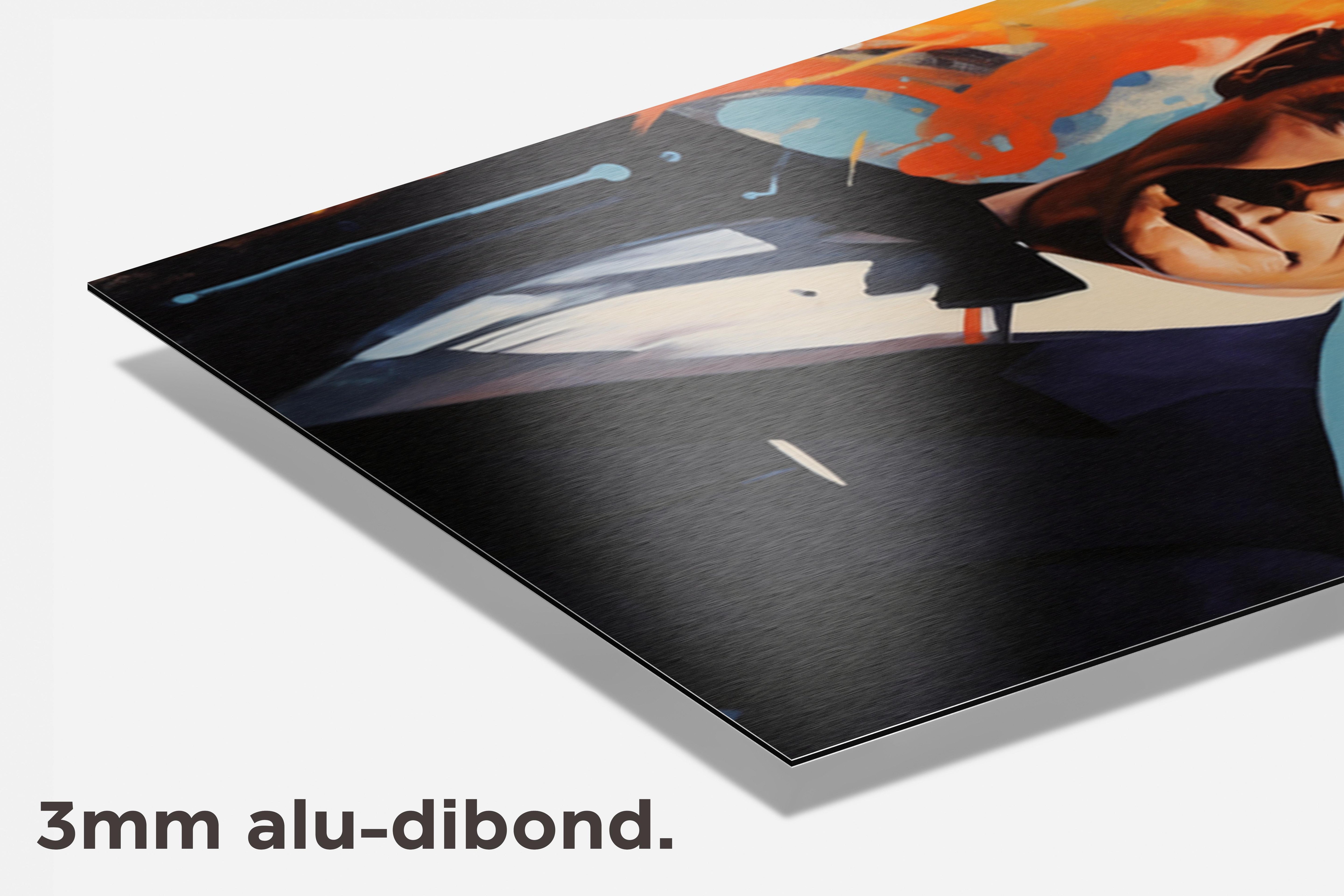 Roger Moore dibond detail