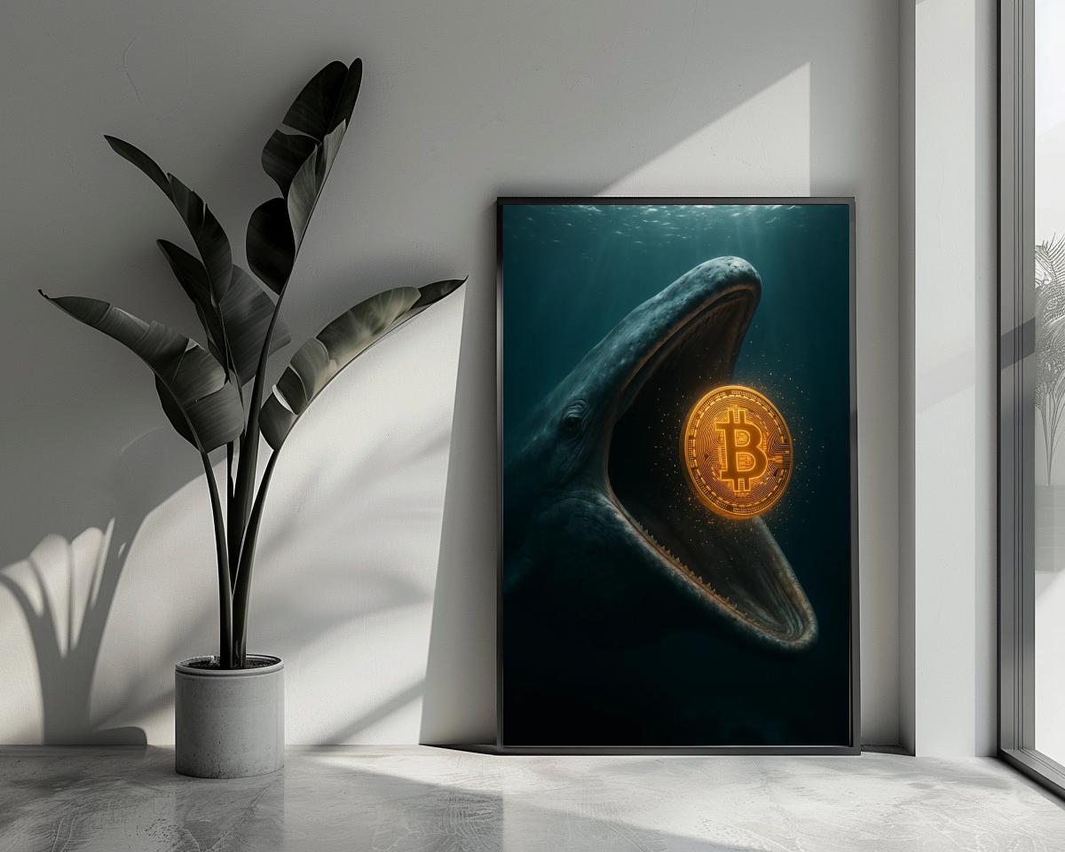 Bitcoin Whale poster van 25 Artstreet