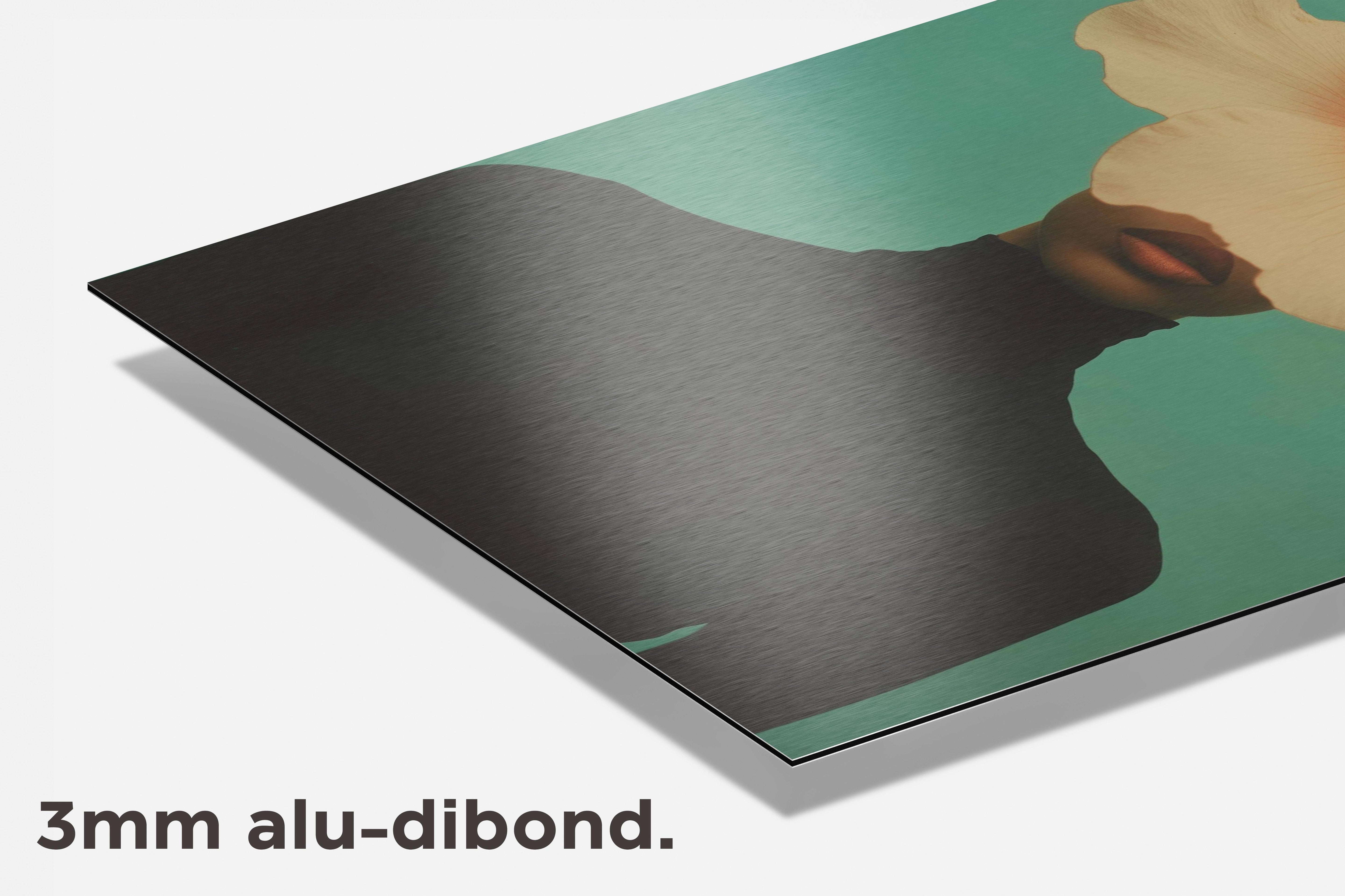 Bloemenhoofd dibond detail