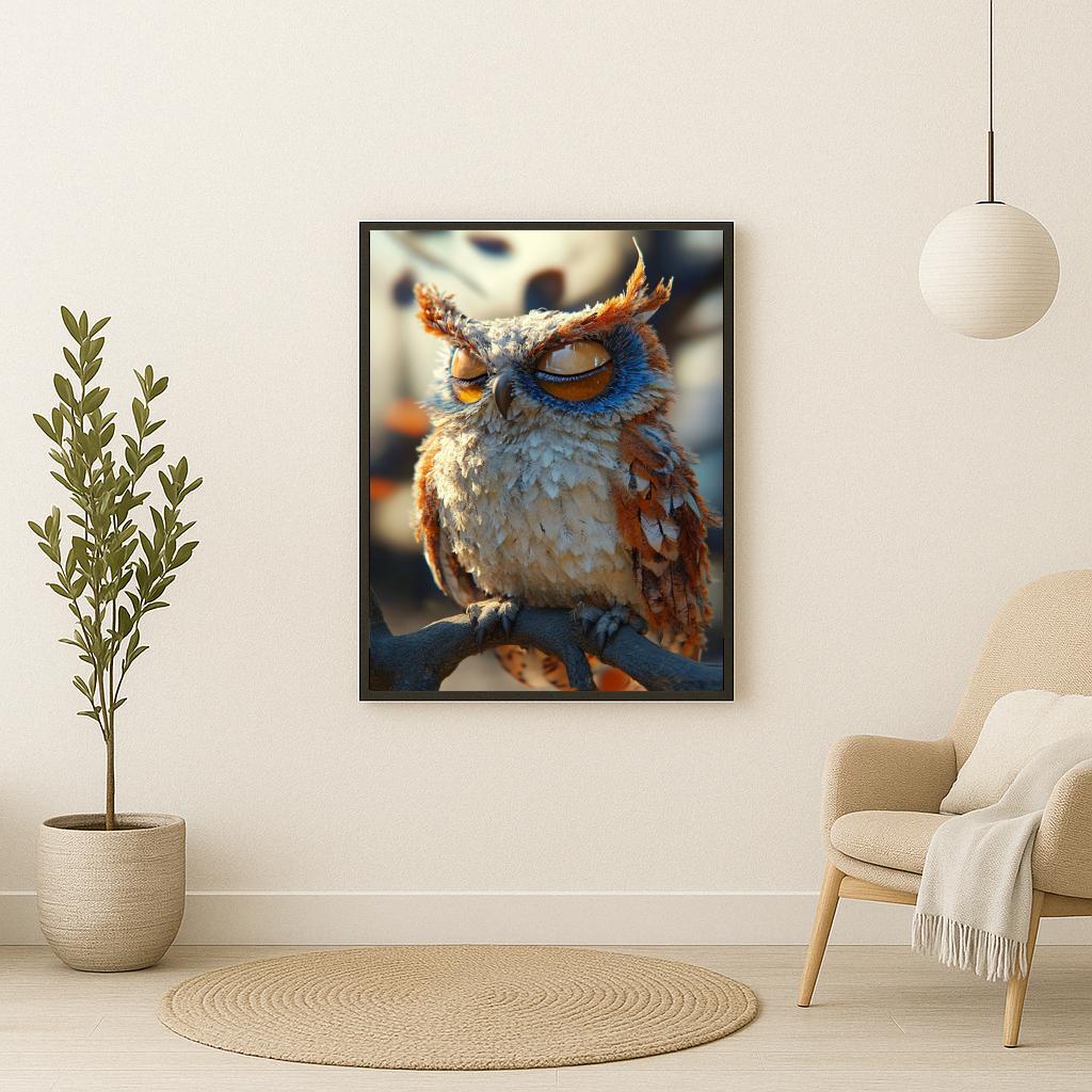Owl Sleeping poster sfeerbeeld 2