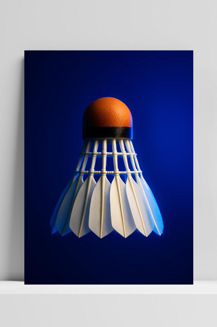 Badminton Shuttlecock im Interieur