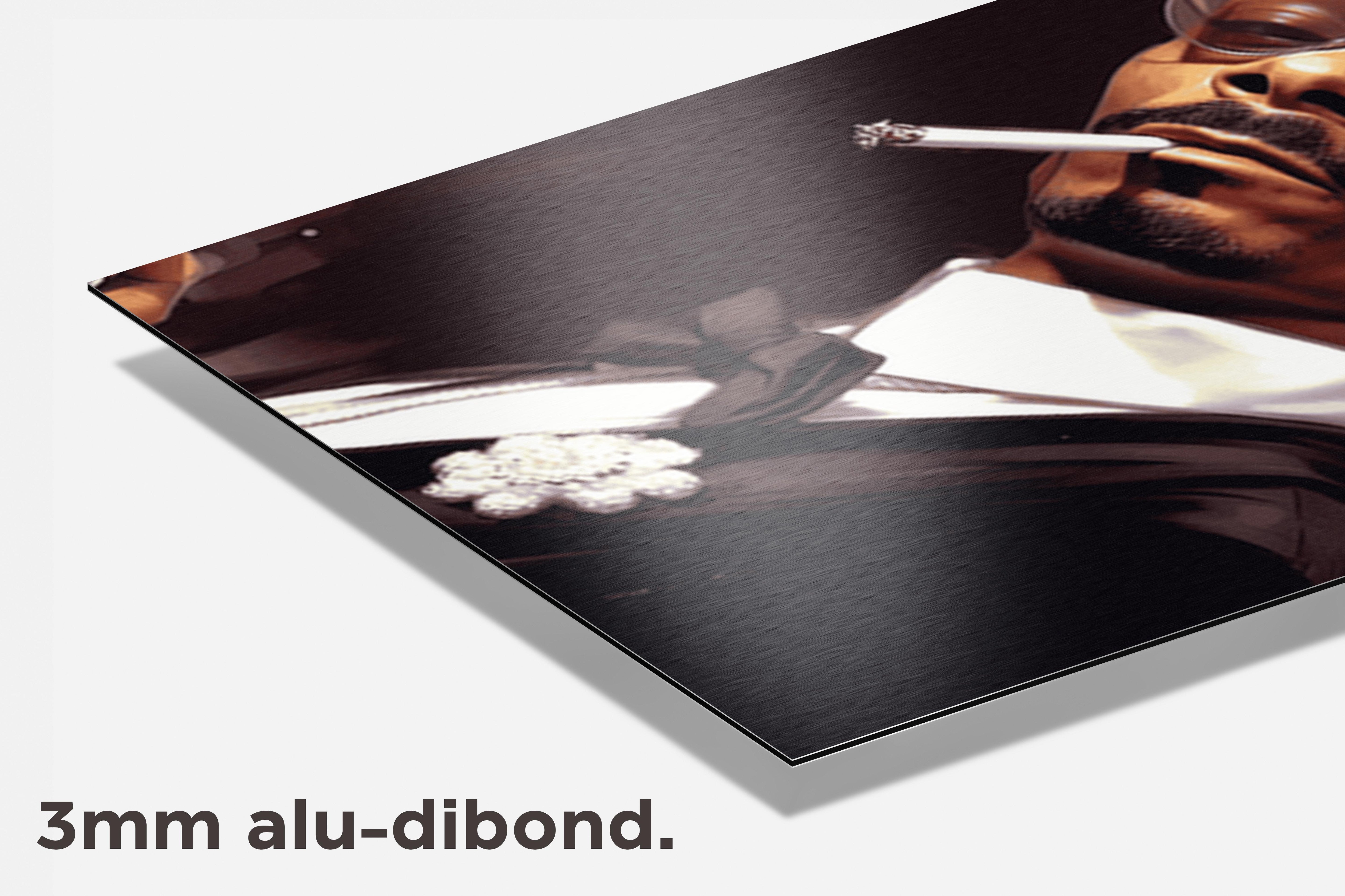 Snoop Dogg Roken dibond detail