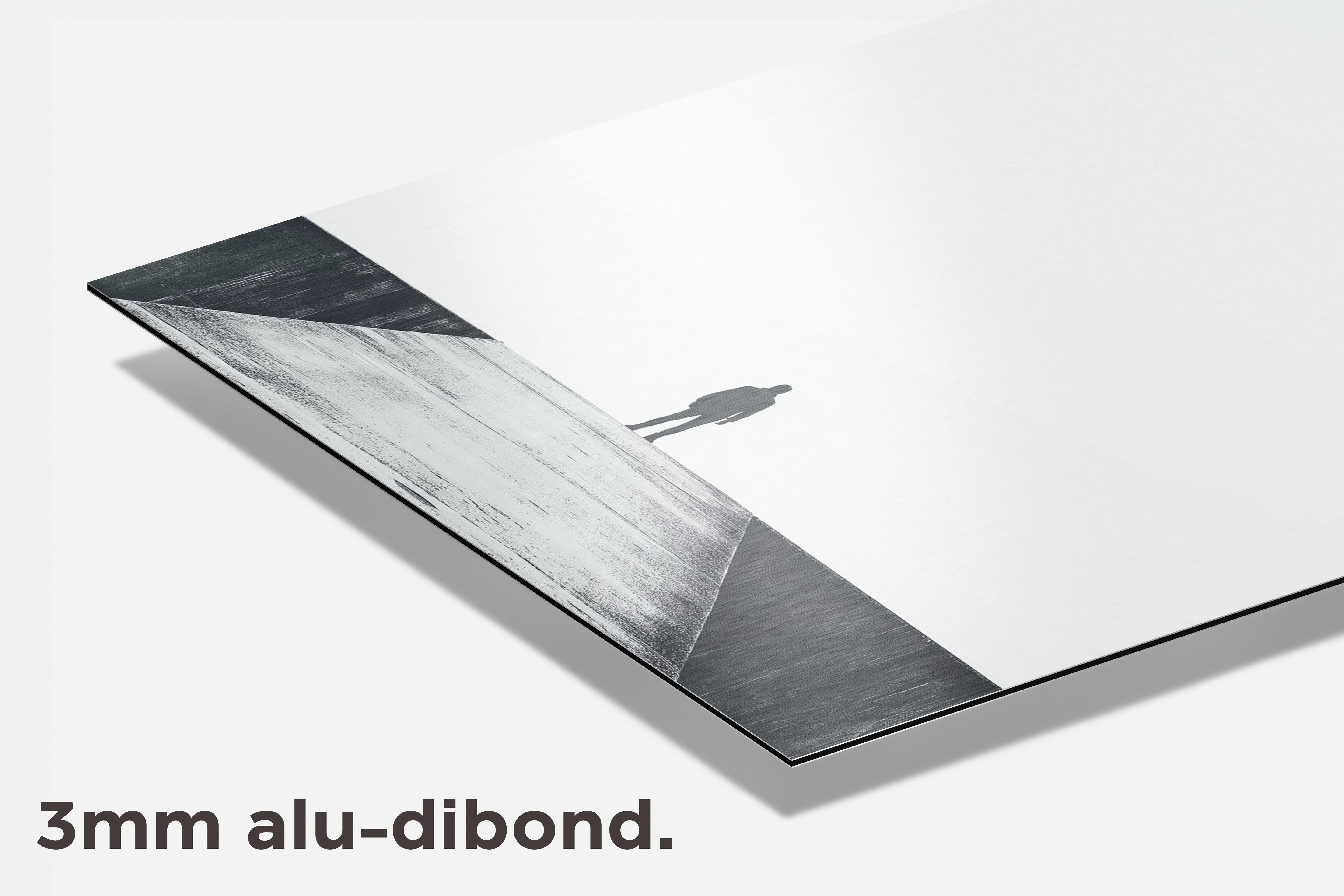Minimalistisch dibond detail