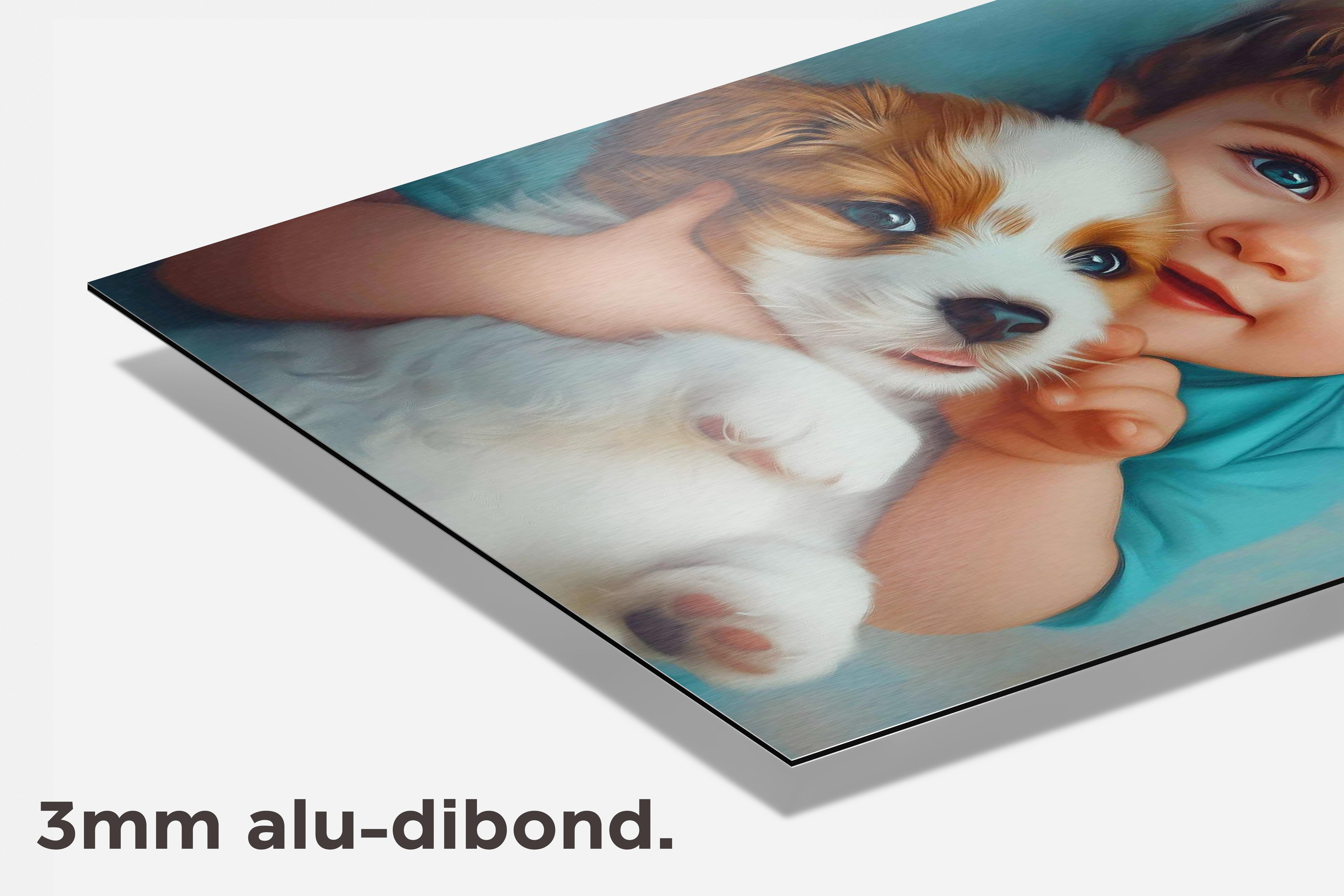Peuter Puppy dibond detail
