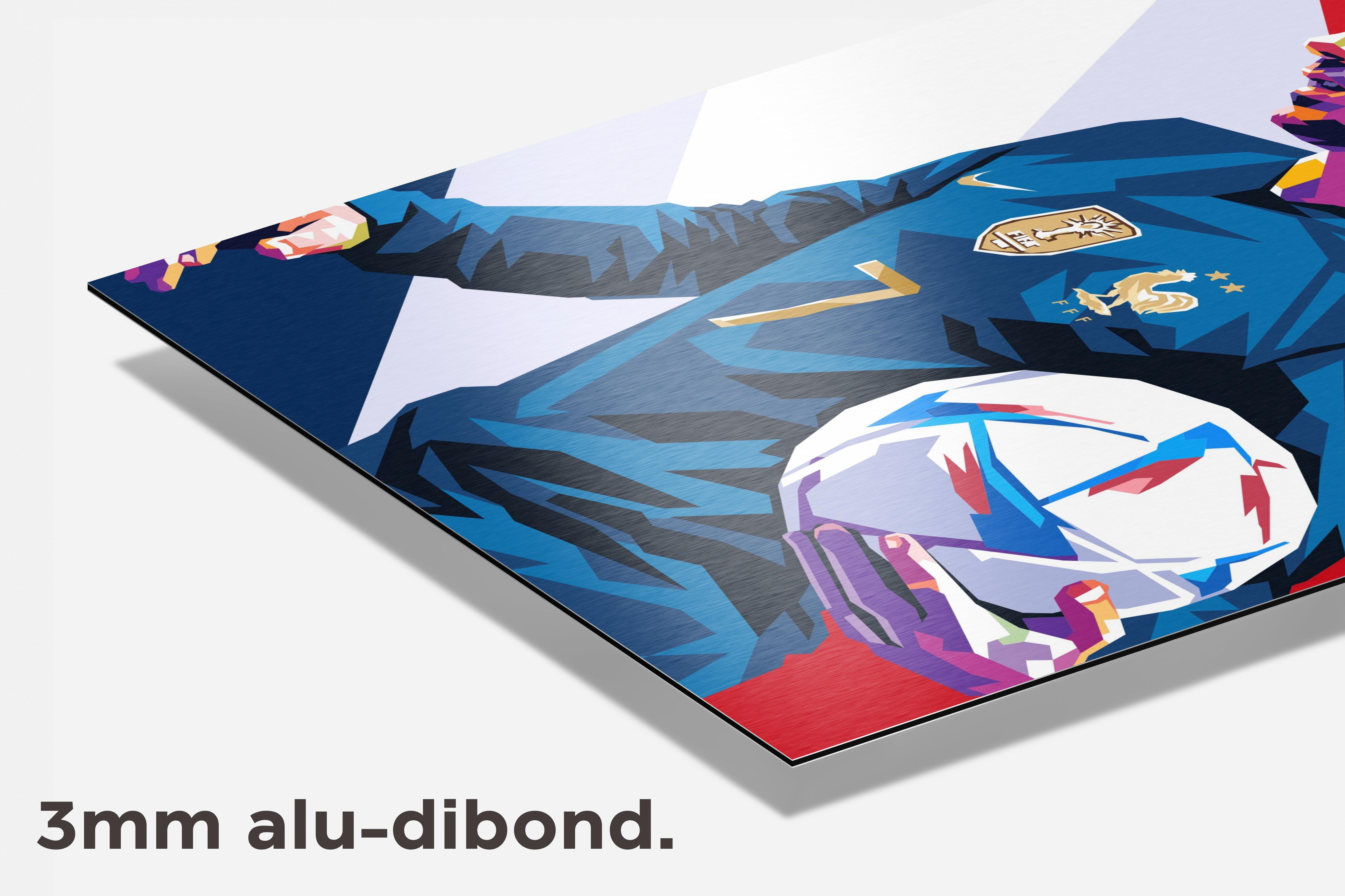 Antoine Griezmann dibond detail