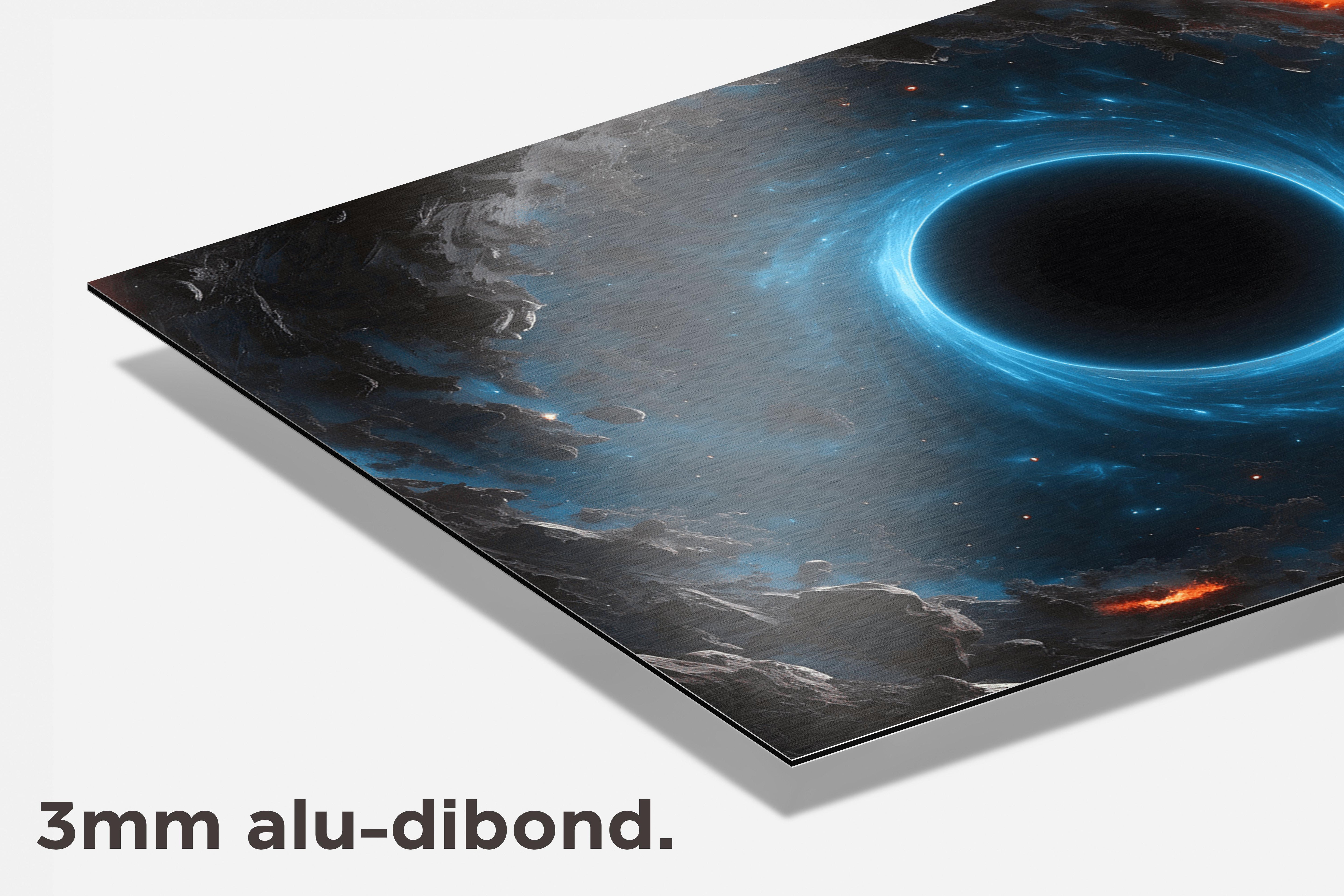 Zwart Gat dibond detail