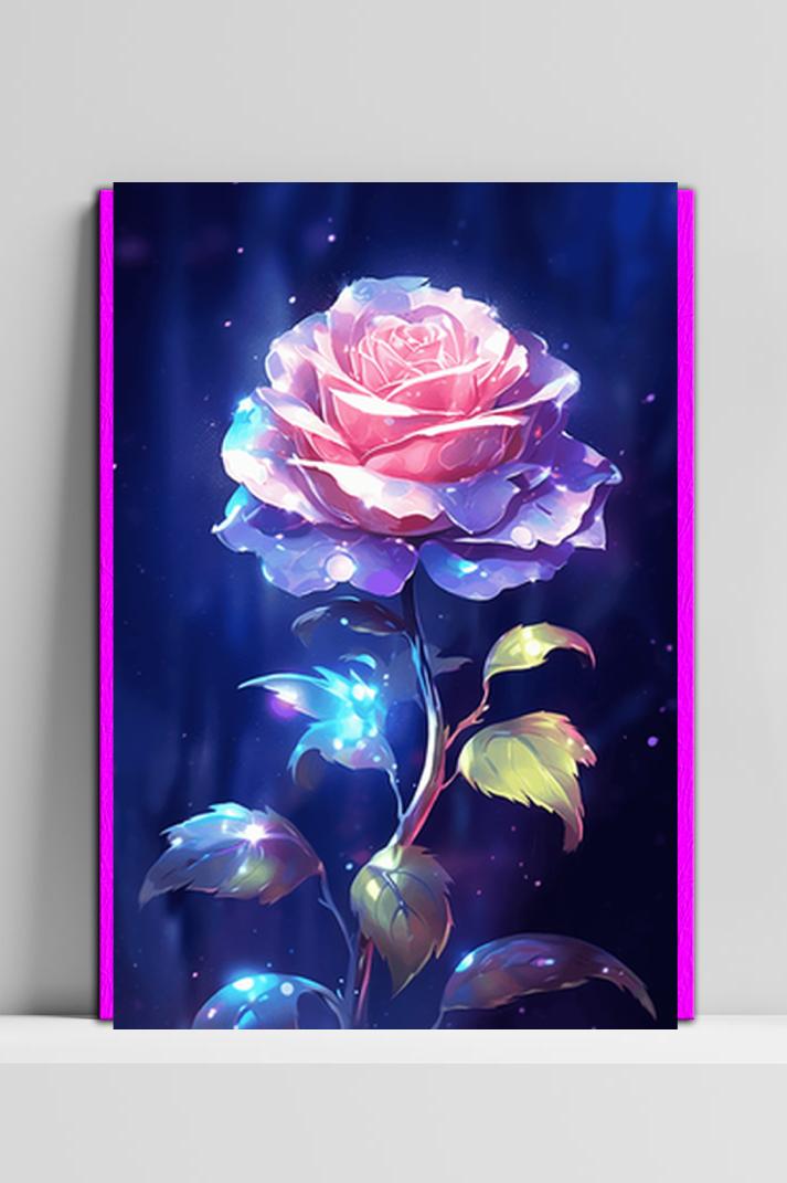 Roos Roze op 3mm aluminium dibond