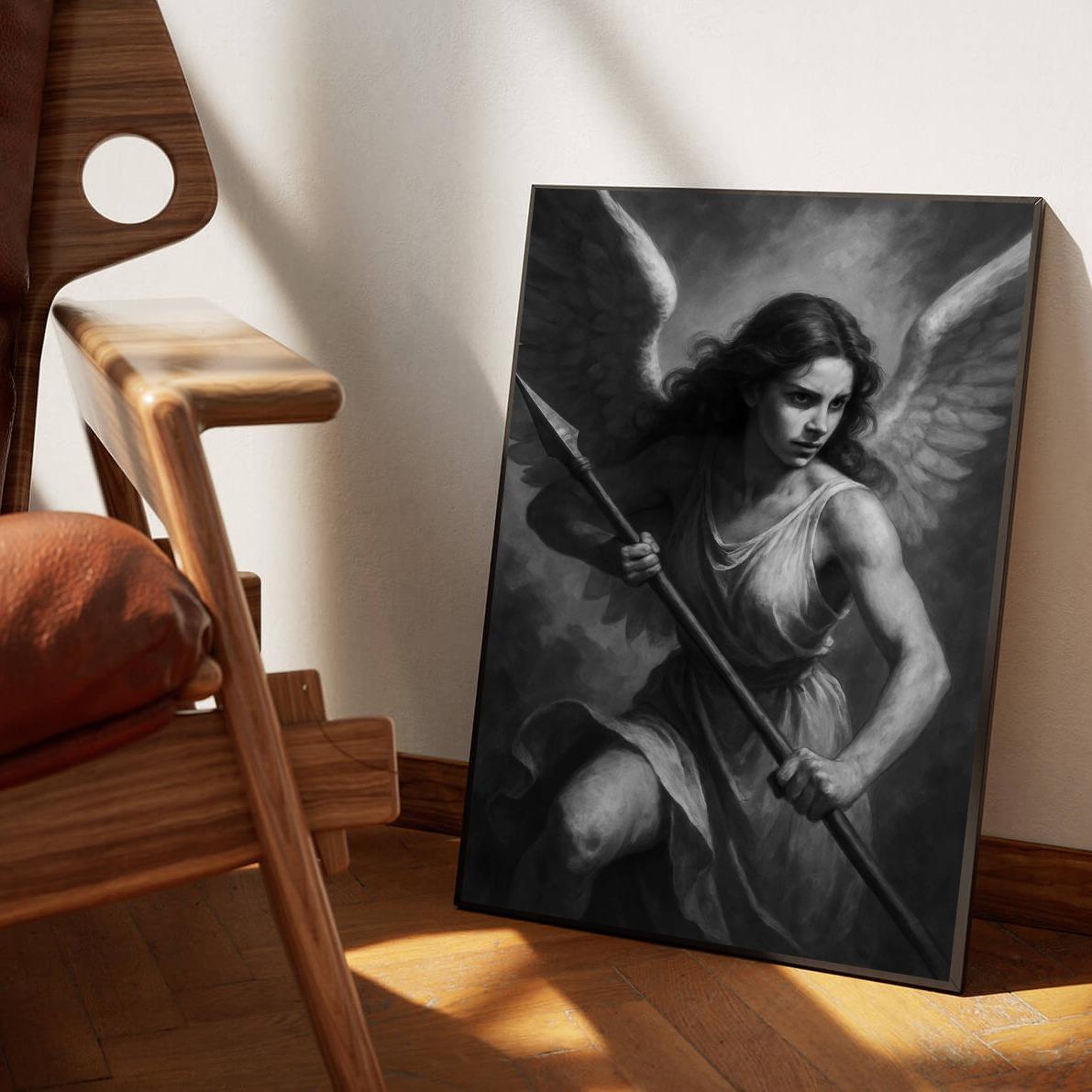 Angel Warrior B&W poster sfeerbeeld 1