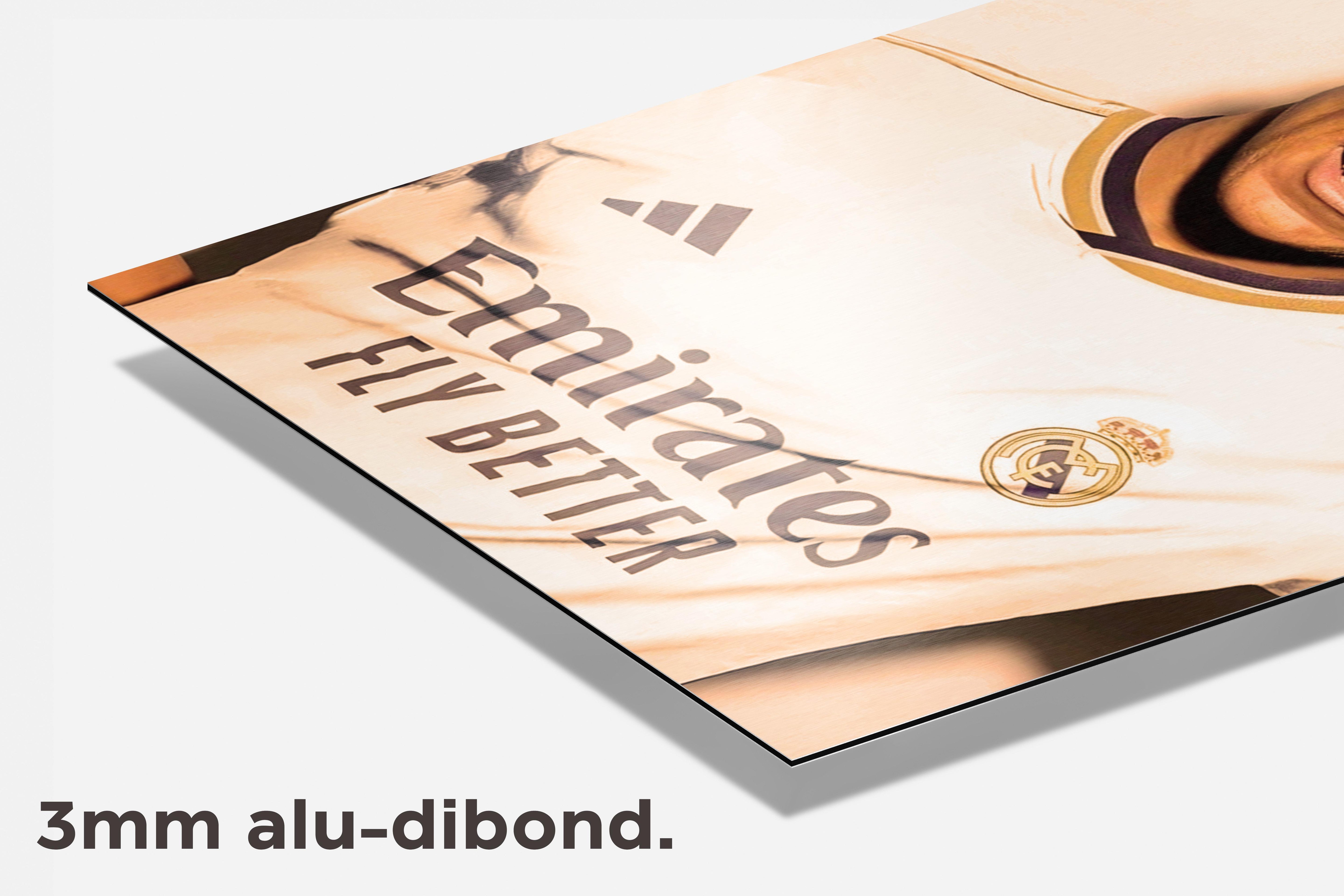 Mbappé Real Madrid dibond detail