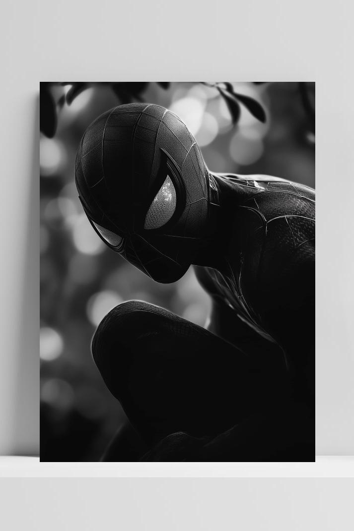Spiderman op 3mm aluminium dibond