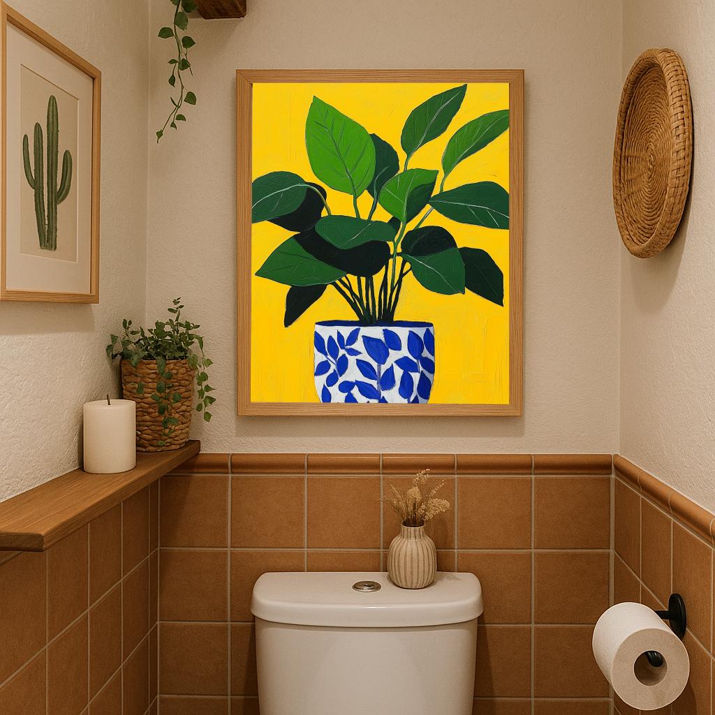 Plant Pot Aquarel poster sfeerbeeld 2