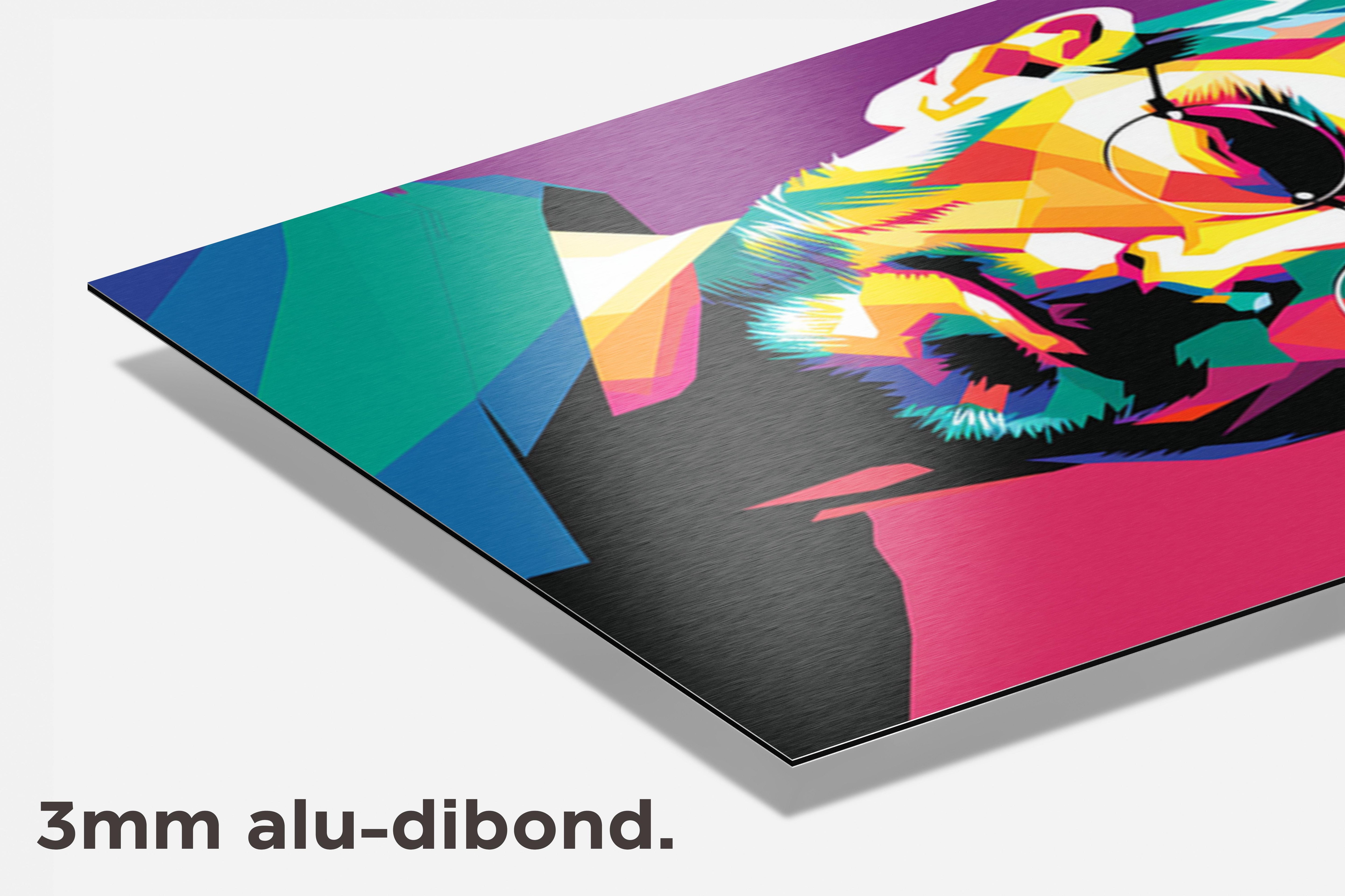 Steve Jobs Pop dibond detail