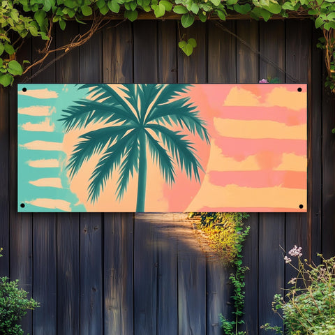 Tuinposter Palmboom poster