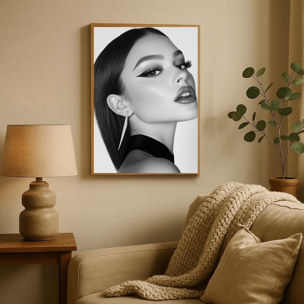 Olivia Rodrigo B&W poster sfeerbeeld 2