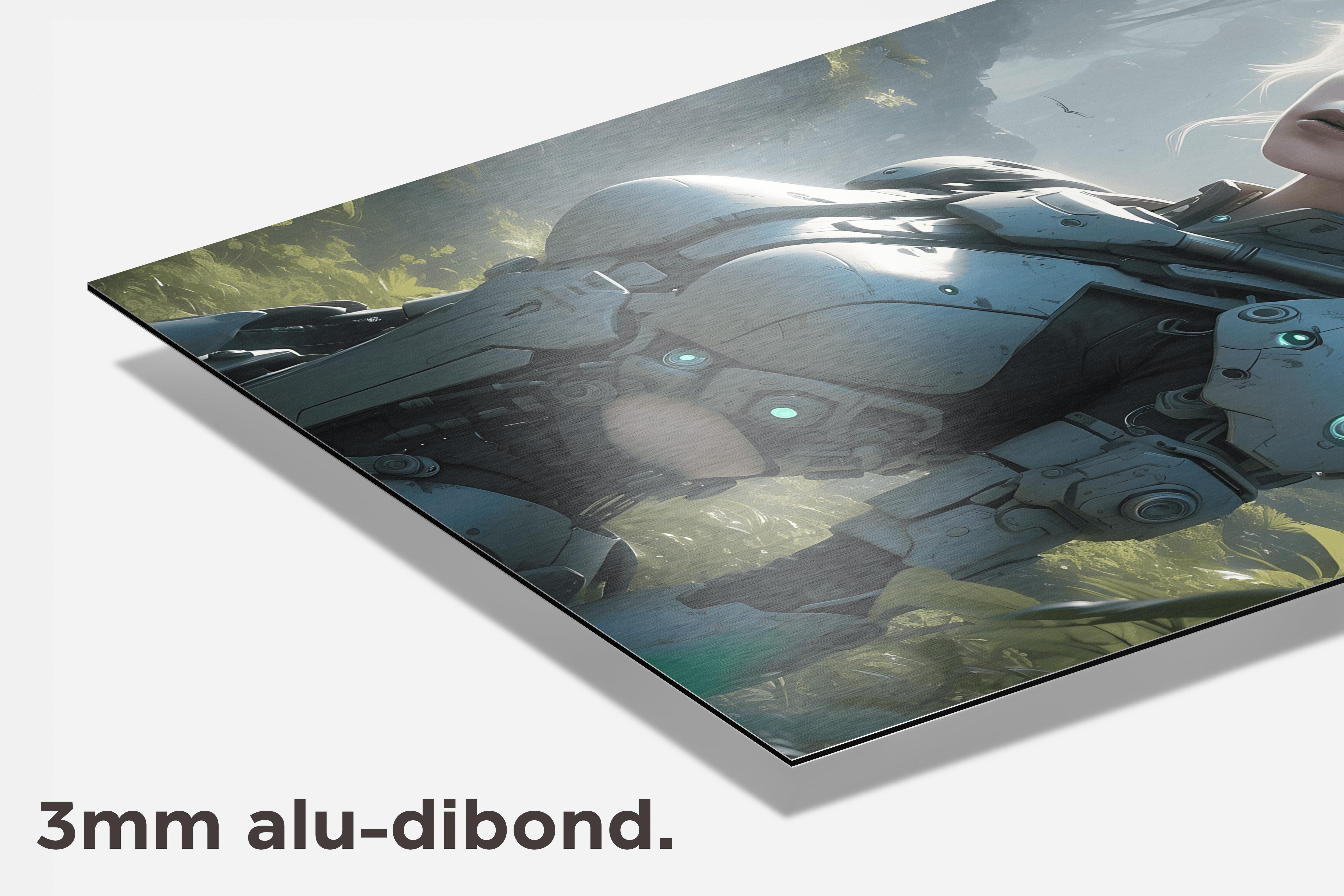Anime Biomech dibond detail