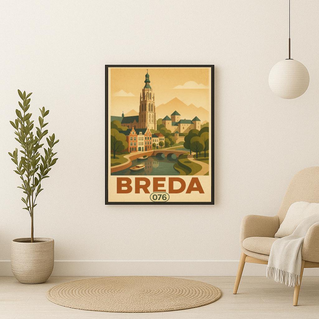 Breda Text Vintage poster sfeerbeeld 2