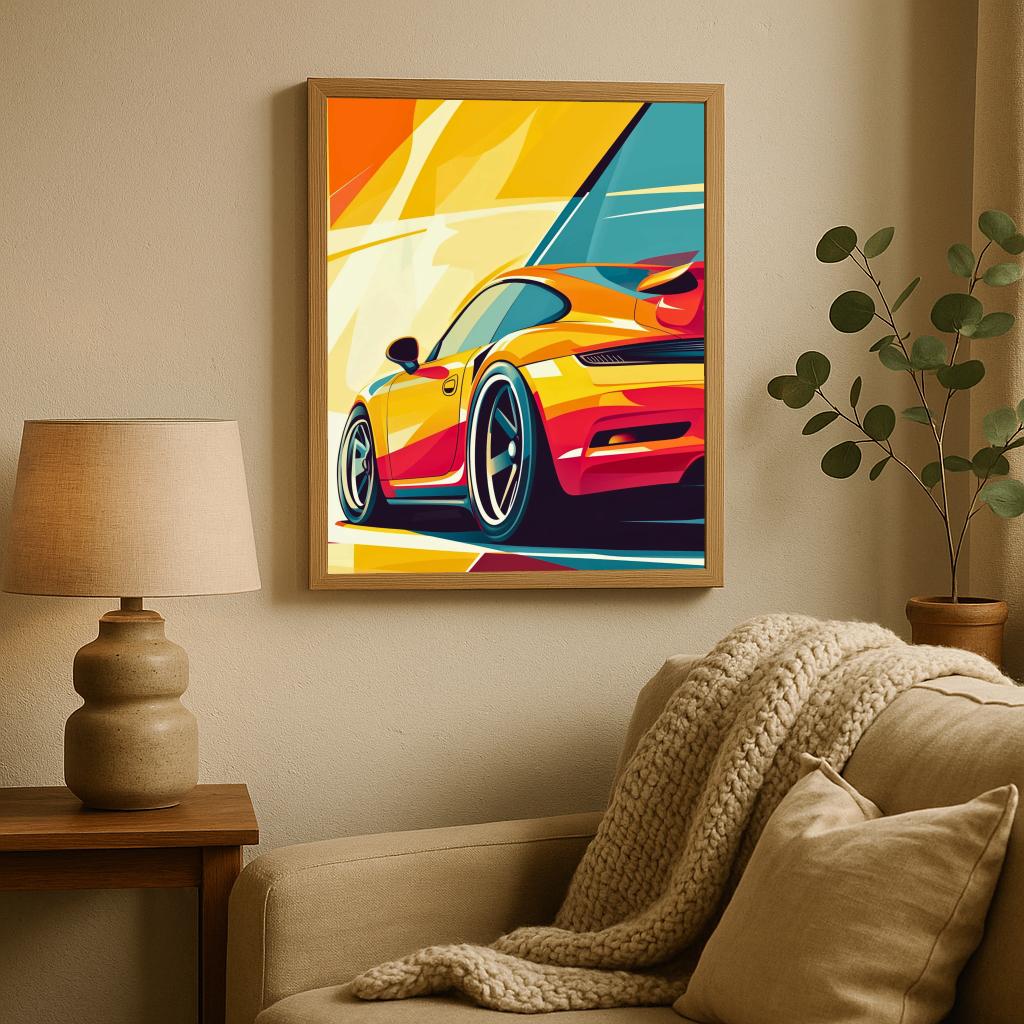 Sports Car Pop Art poster sfeerbeeld 1