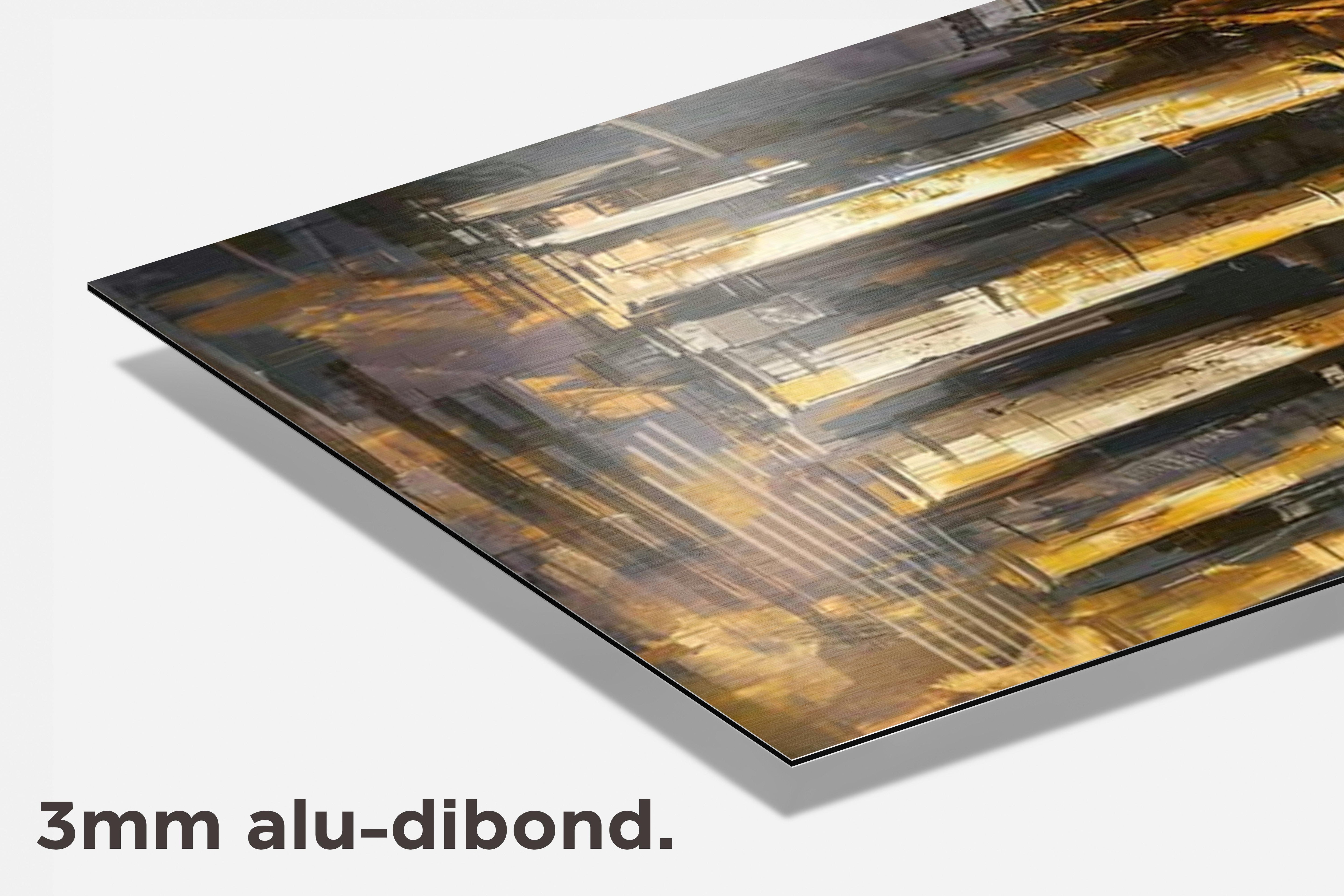 Bitcoin Bank Aquarel dibond detail