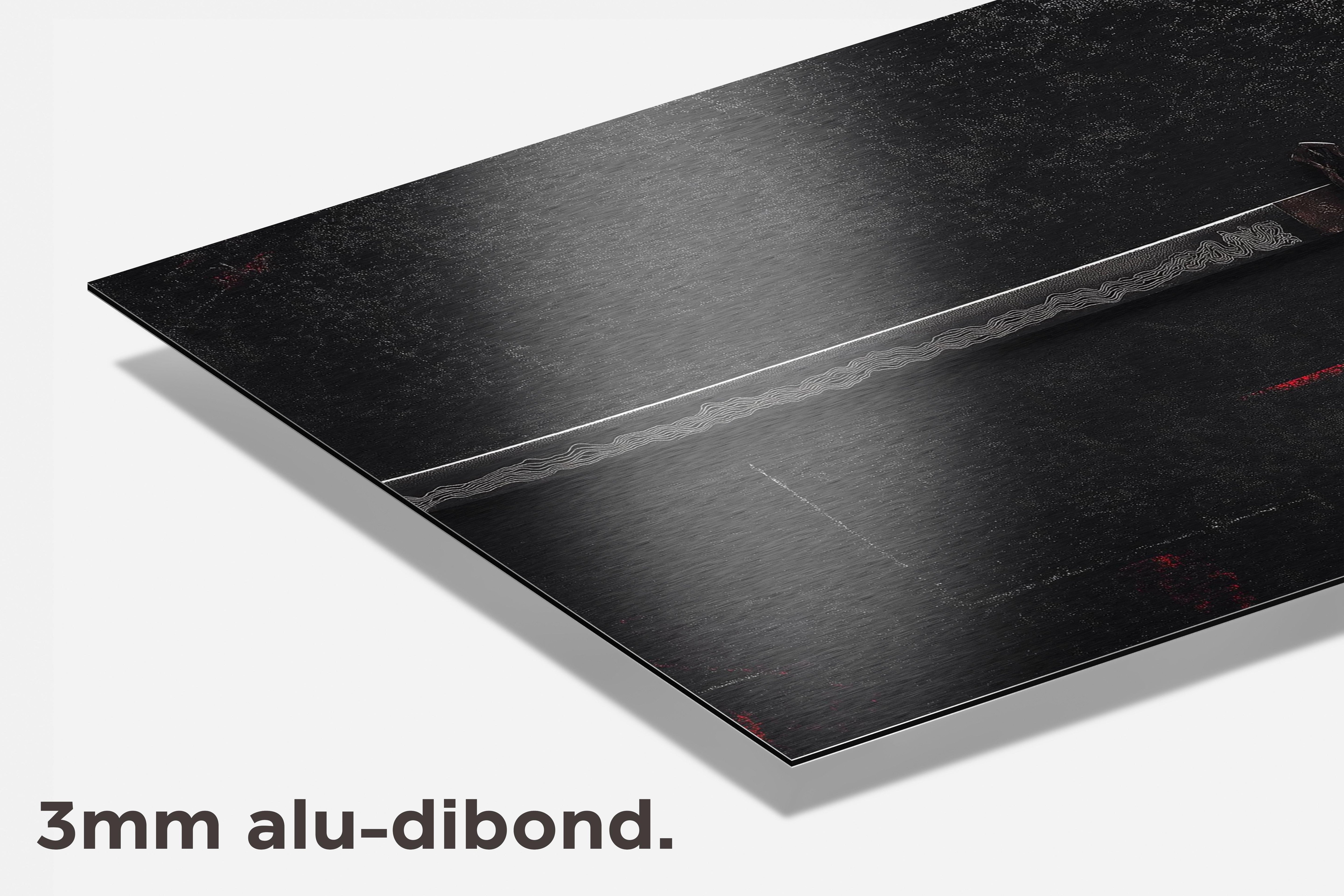 Samoerai Zwaard dibond detail