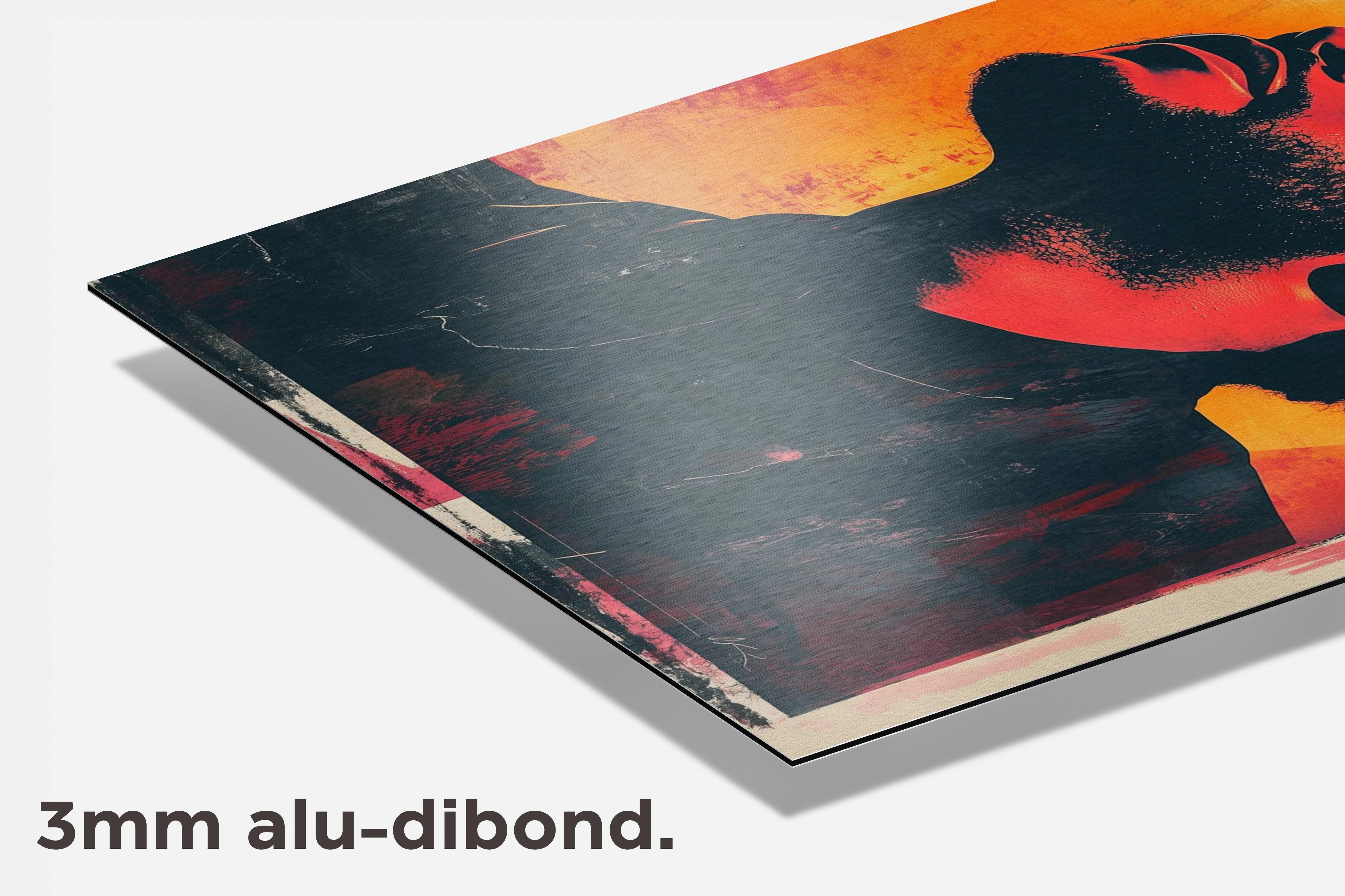 The Weeknd Kunst dibond detail