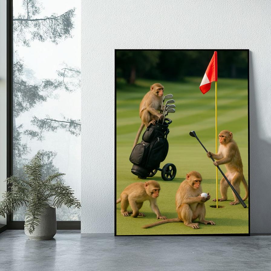 Monkey Golf poster sfeerbeeld 1