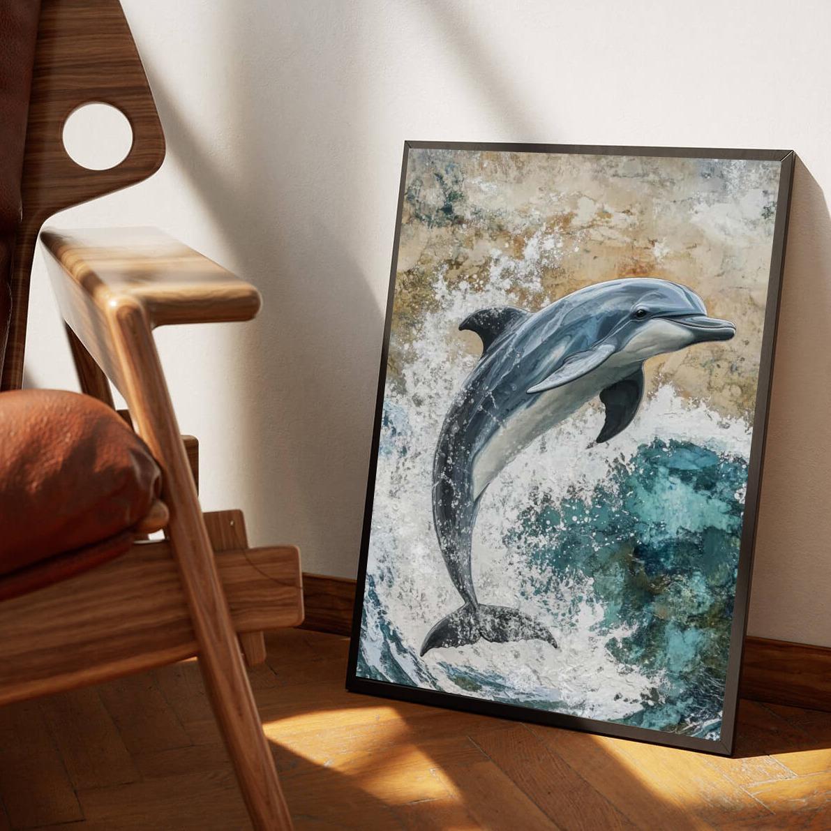 Dolphin Aquarel poster van 25 Artstreet