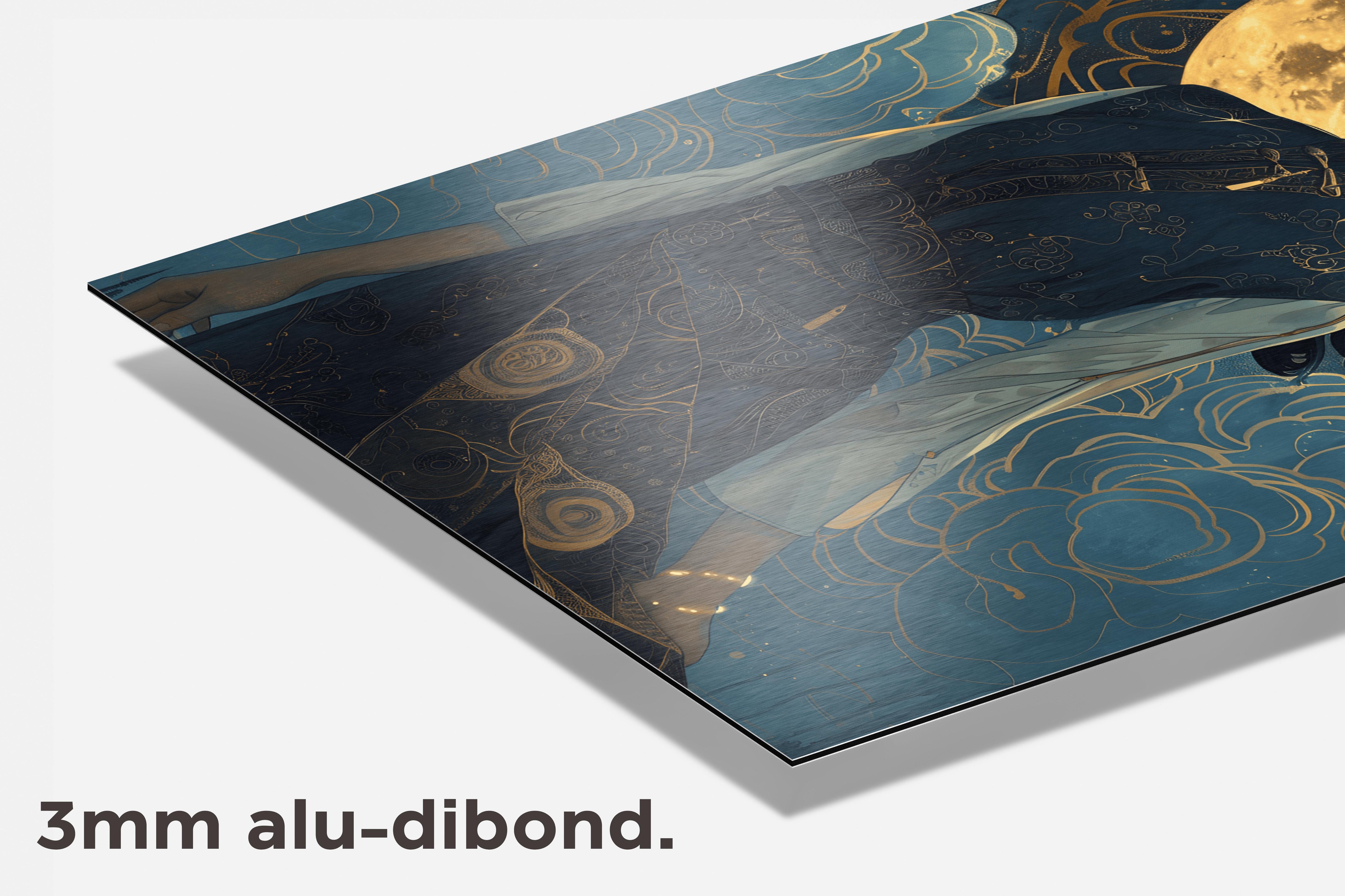 Maan Meisje dibond detail