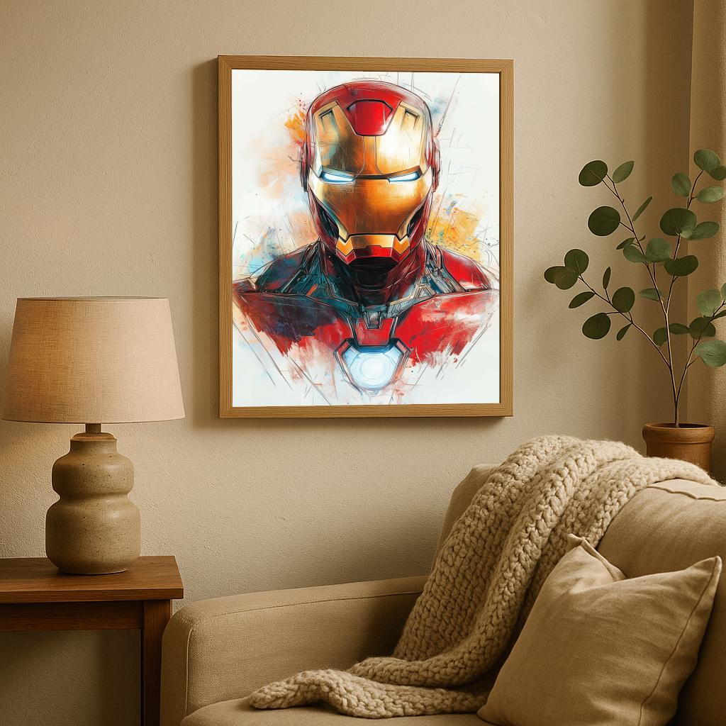 Iron Man Portrait Marvel poster sfeerbeeld 1