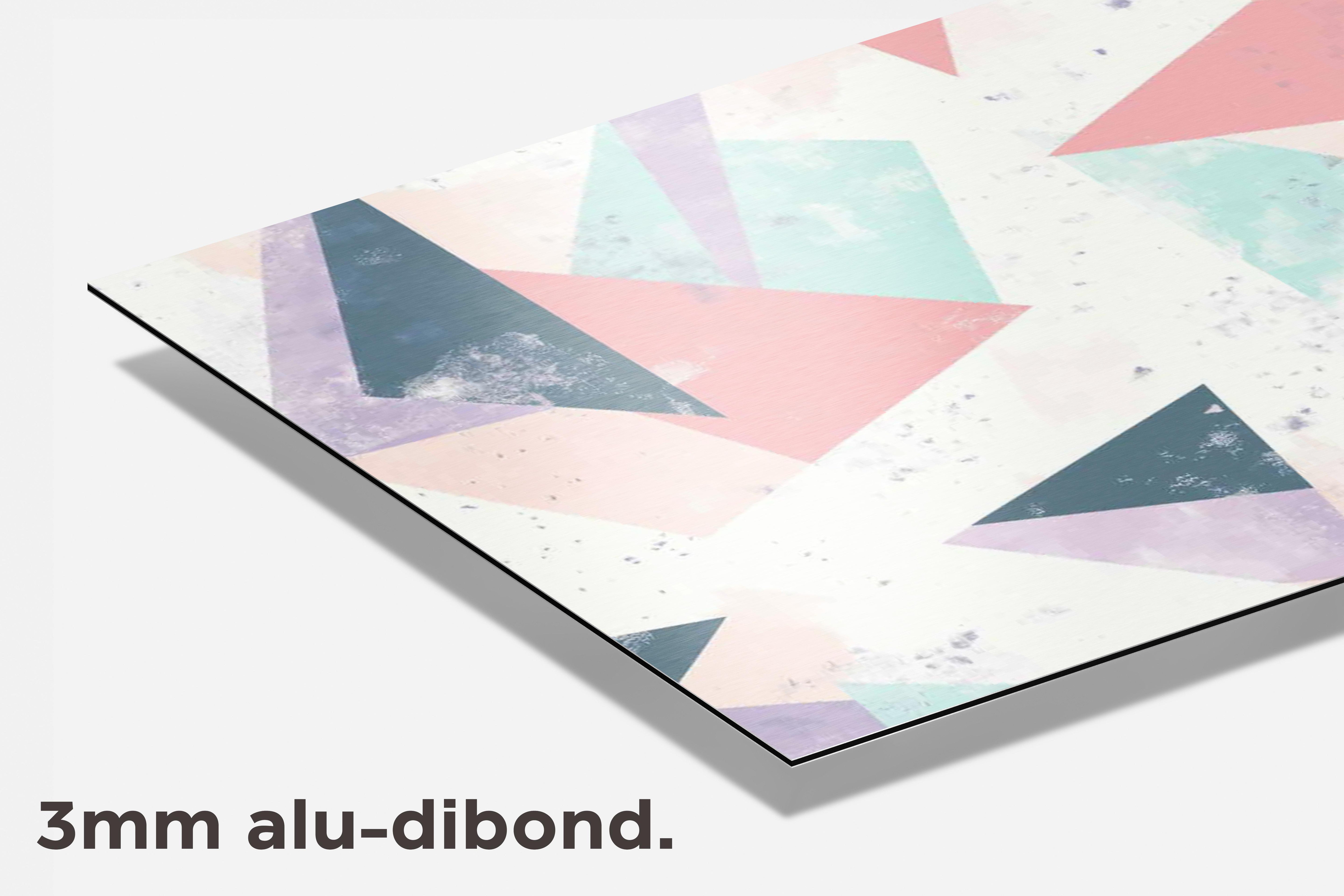 Geometrisch Abstract Pastel dibond detail