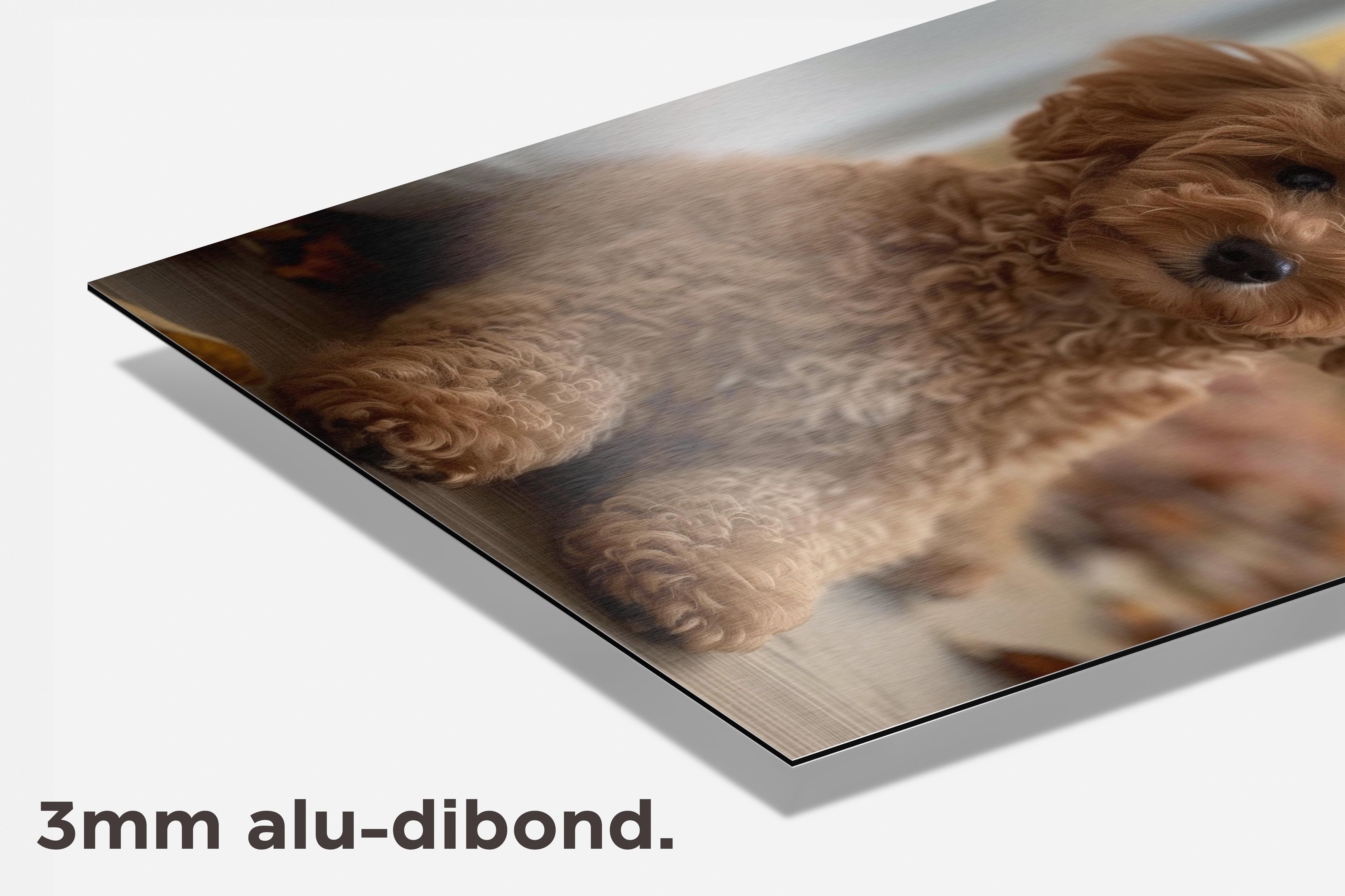Poedel Puppy dibond detail