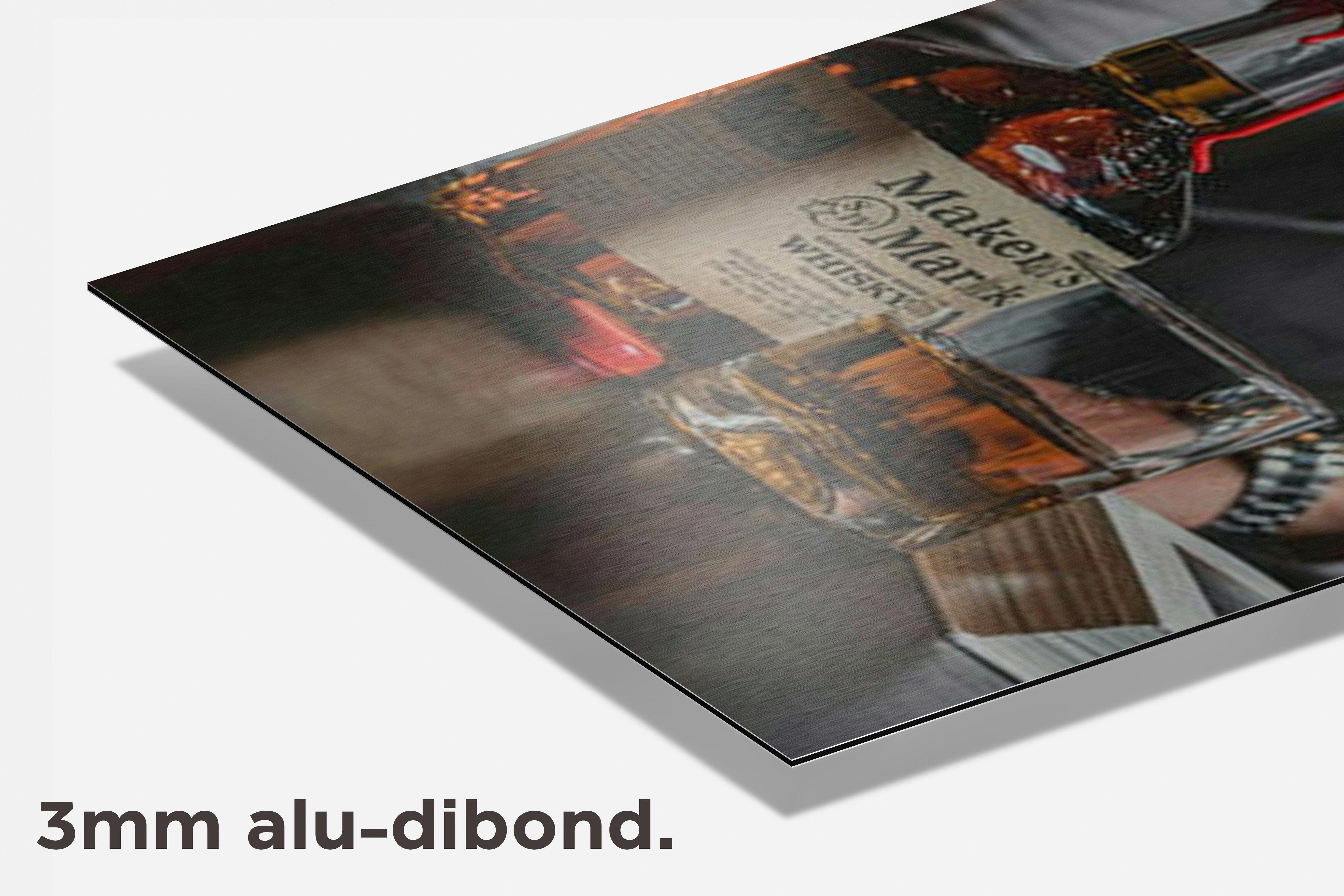 Makers Mark Bourbon dibond detail