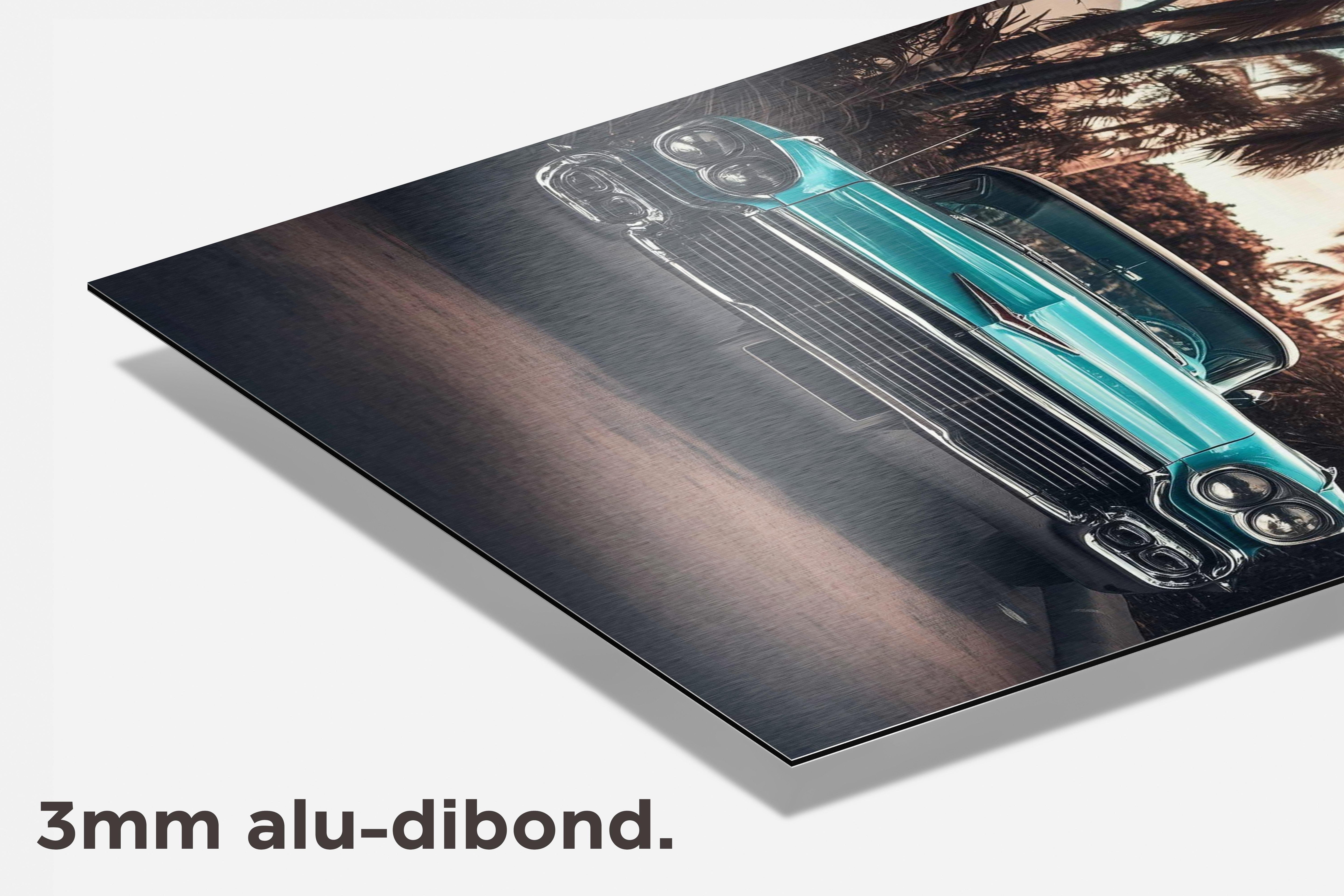 Vintage Auto dibond detail
