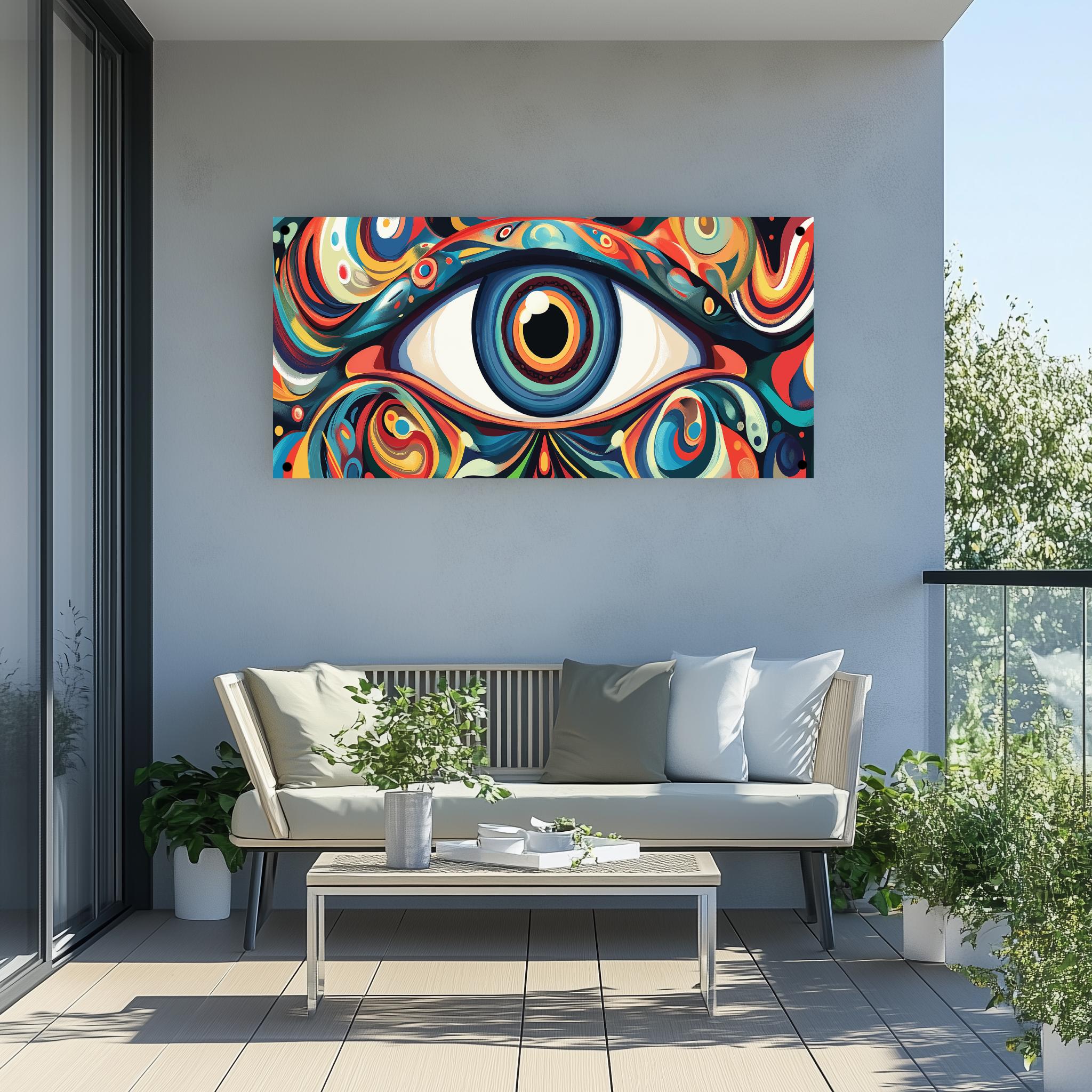Tuinposter Oog sfeerbeeld 3