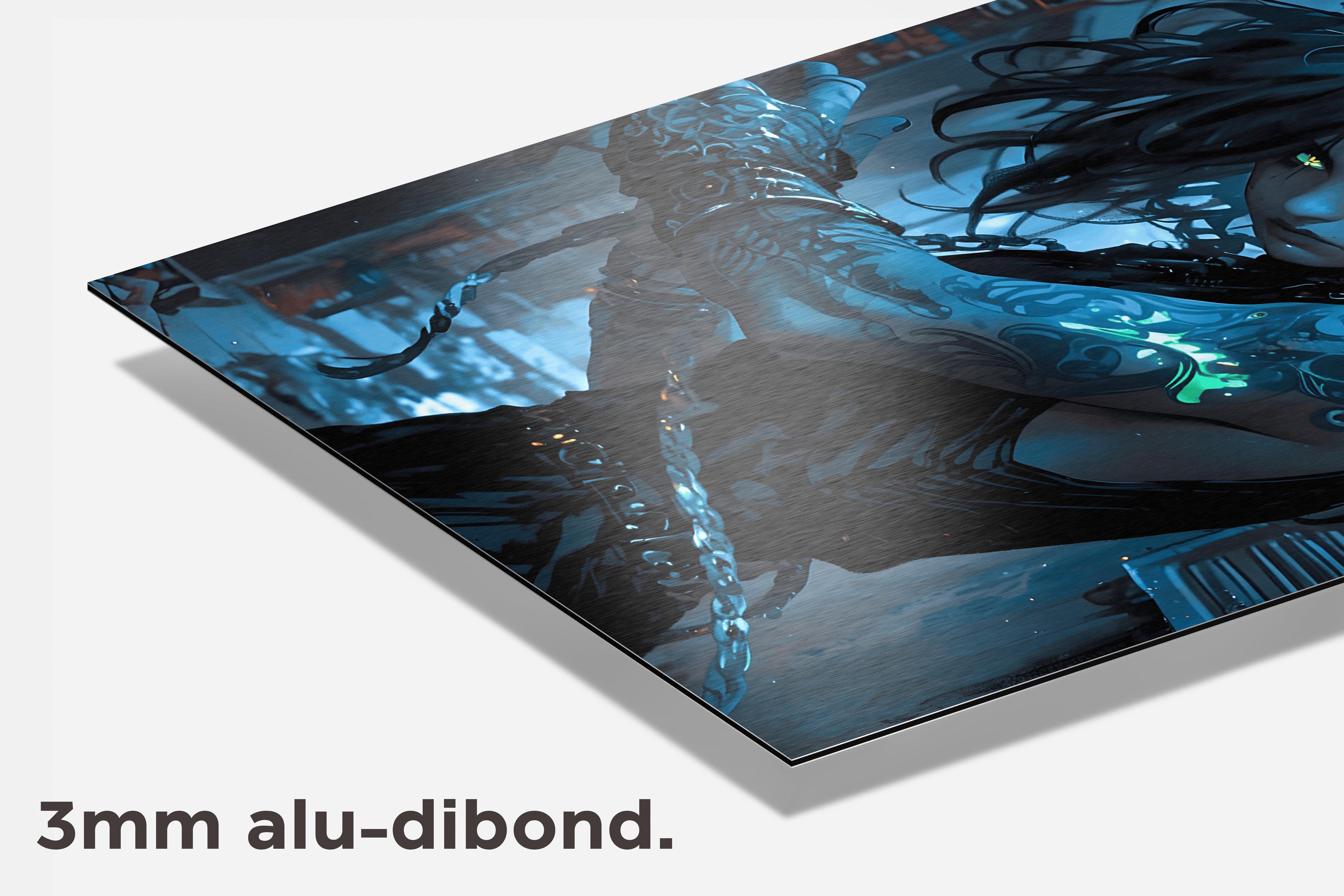 Demonmeisje dibond detail