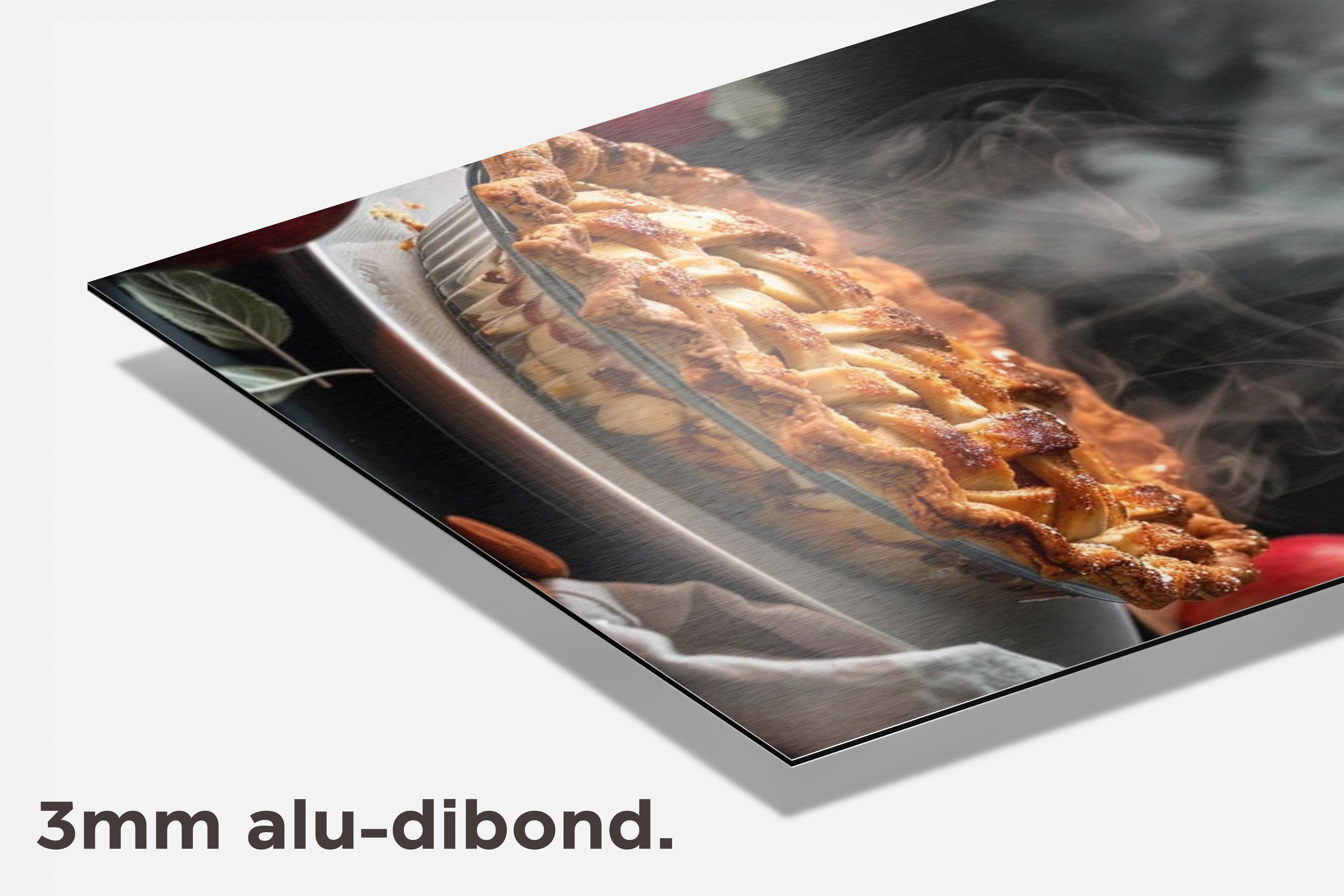 Appeltaart dibond detail