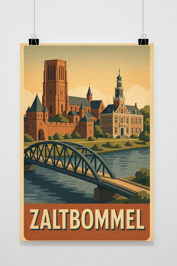 Zaltbommel Vintage poster