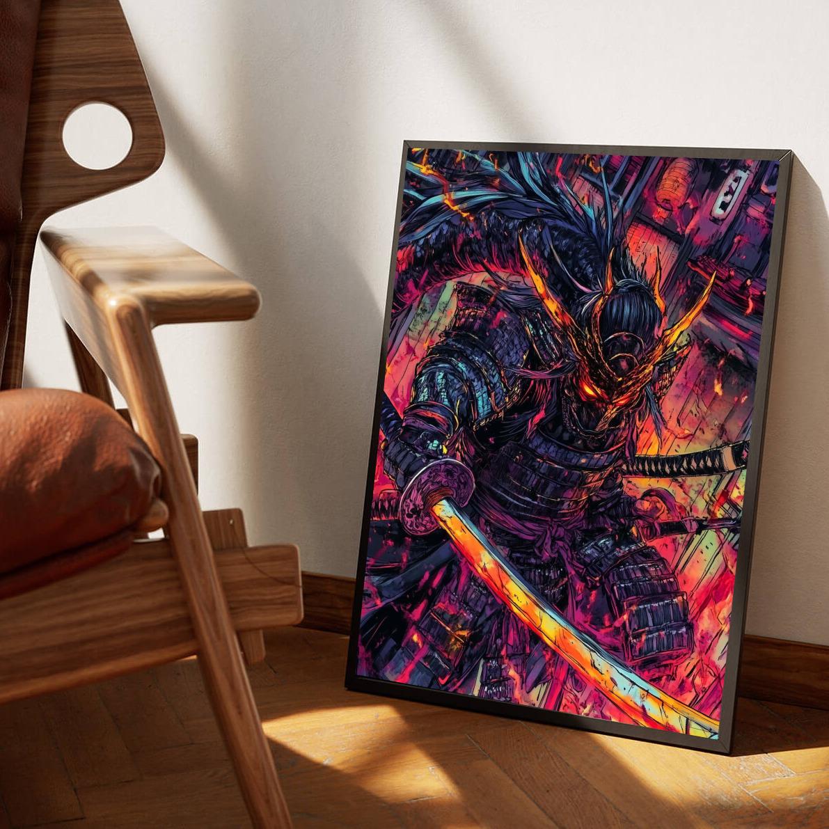 Samurai Monster dans un intérieur