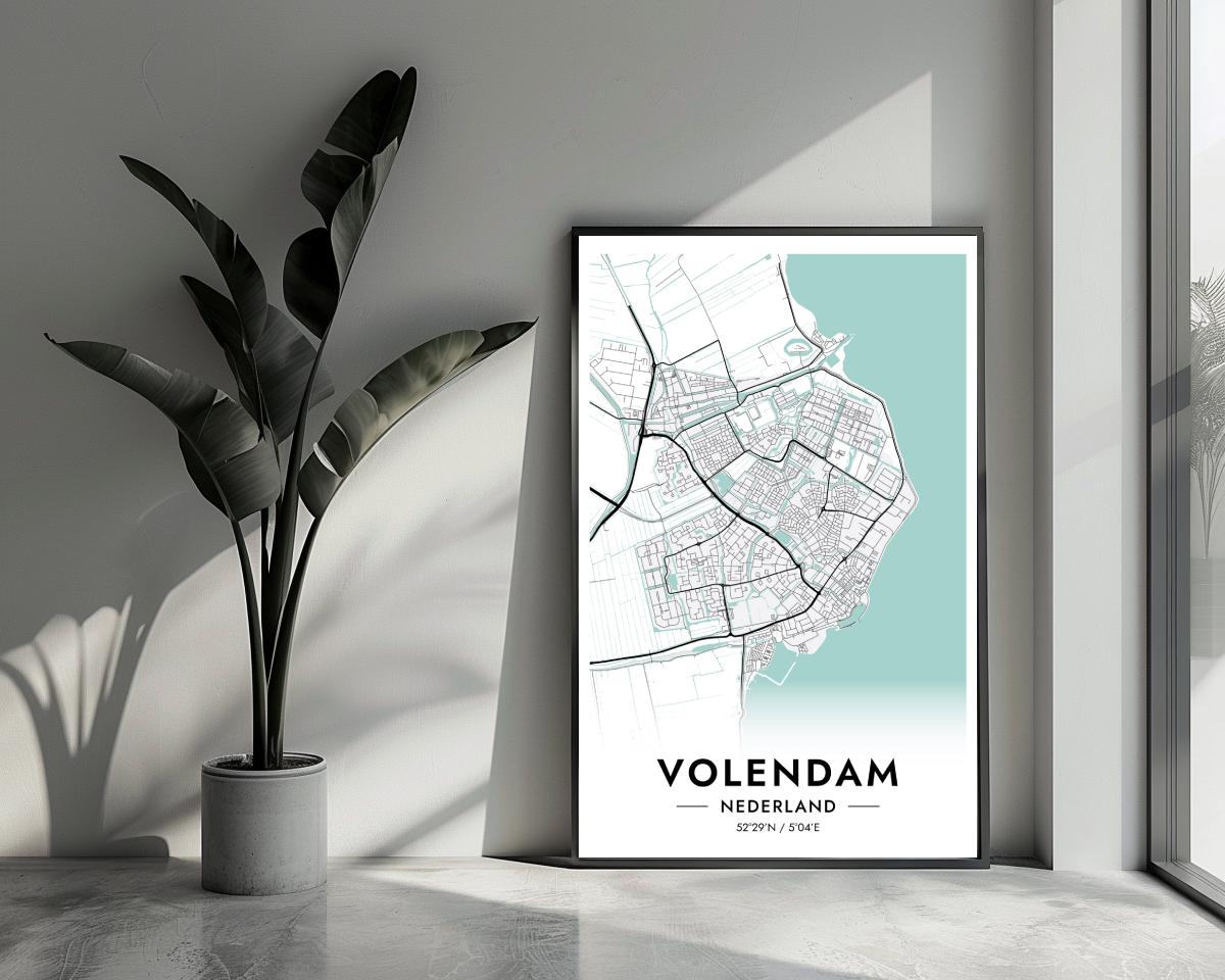 Volendam Blauw poster van 25 Artstreet