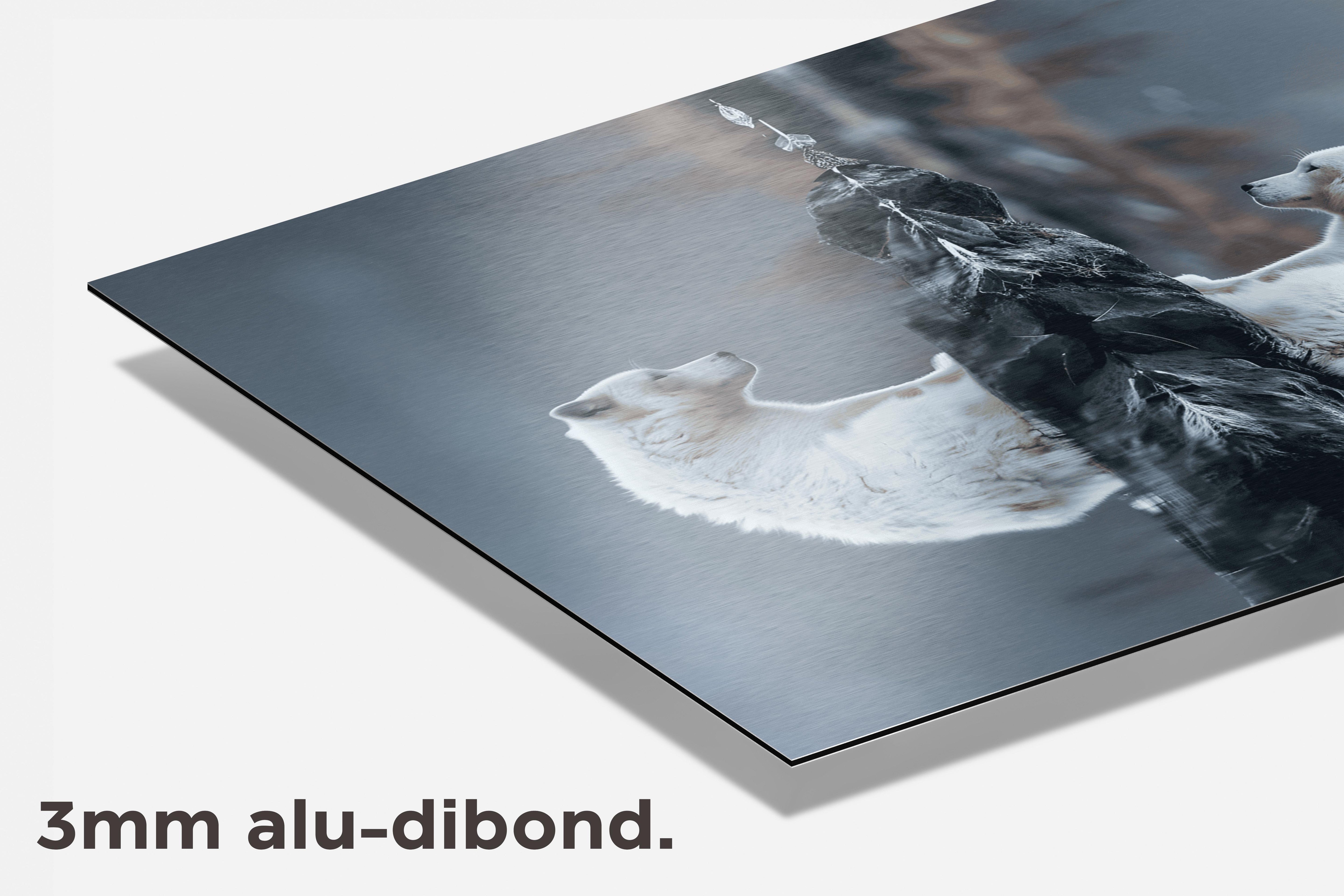 Witte Vos dibond detail