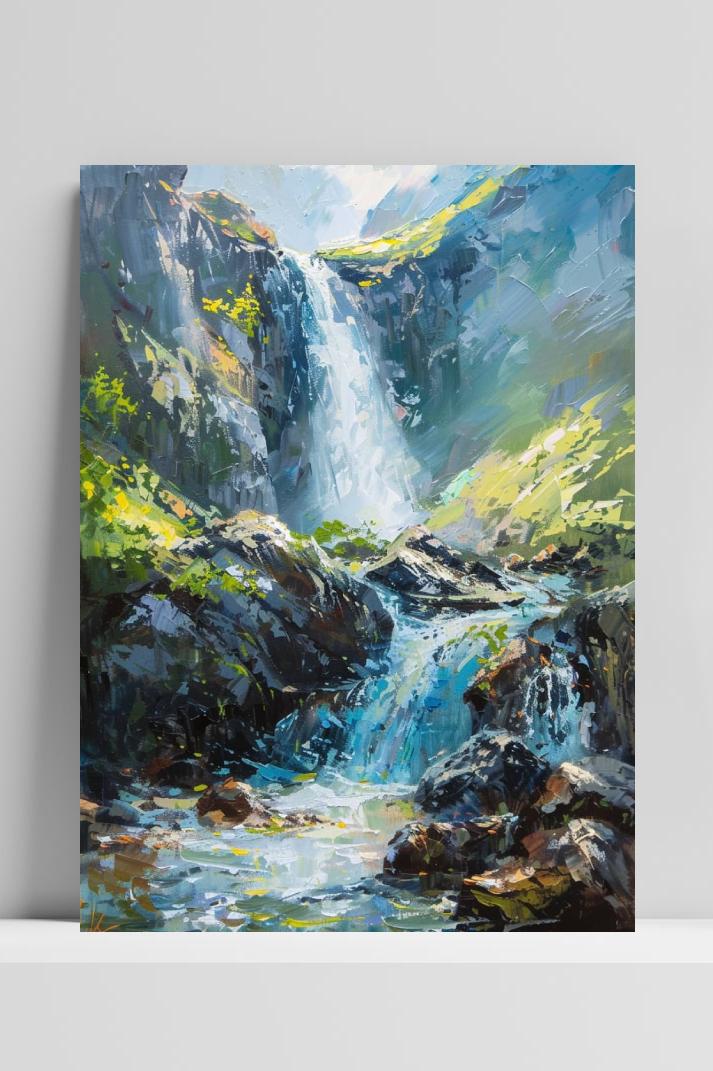 Waterval op 3mm aluminium dibond