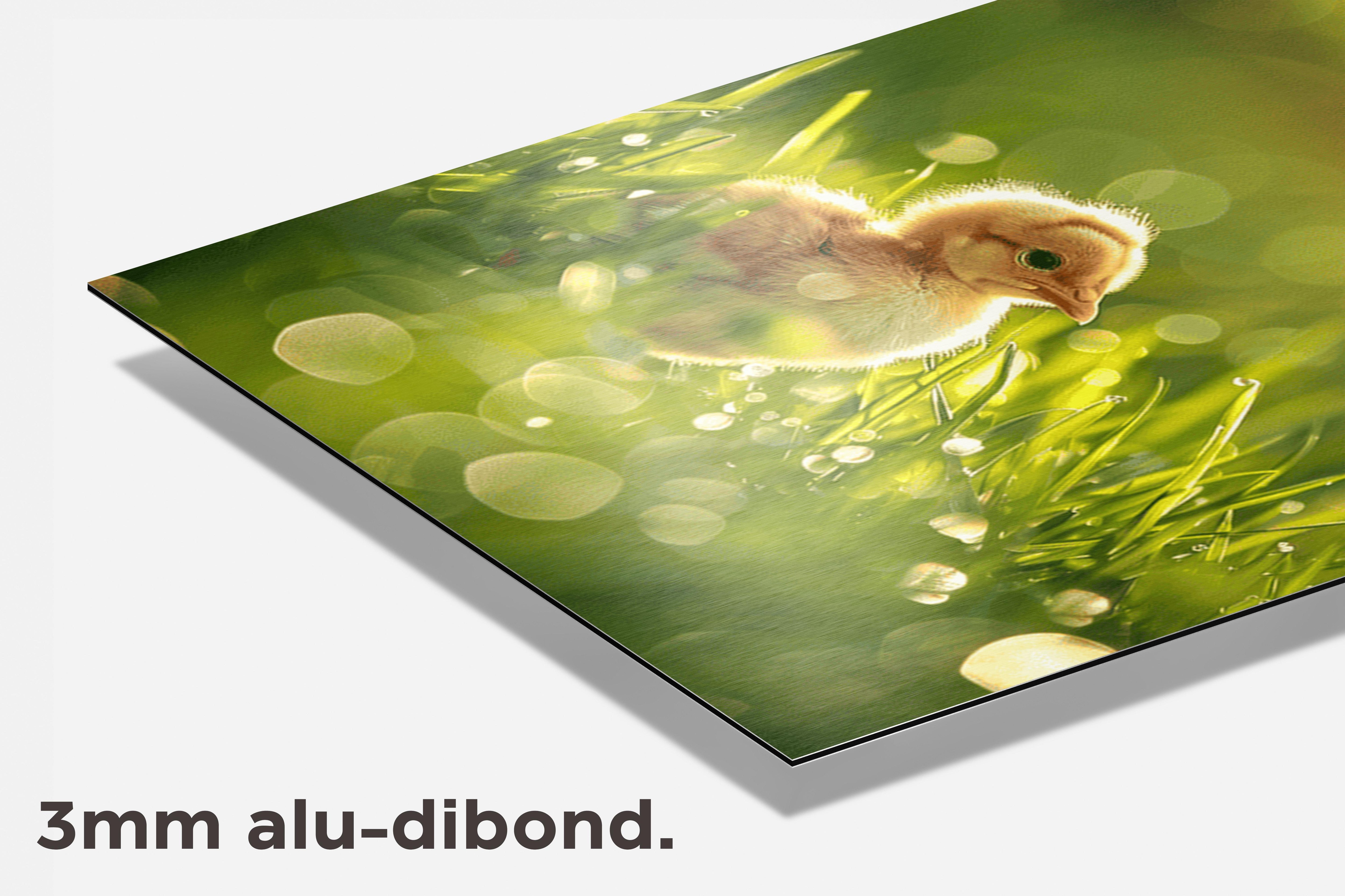 Kuiken Zonlicht dibond detail