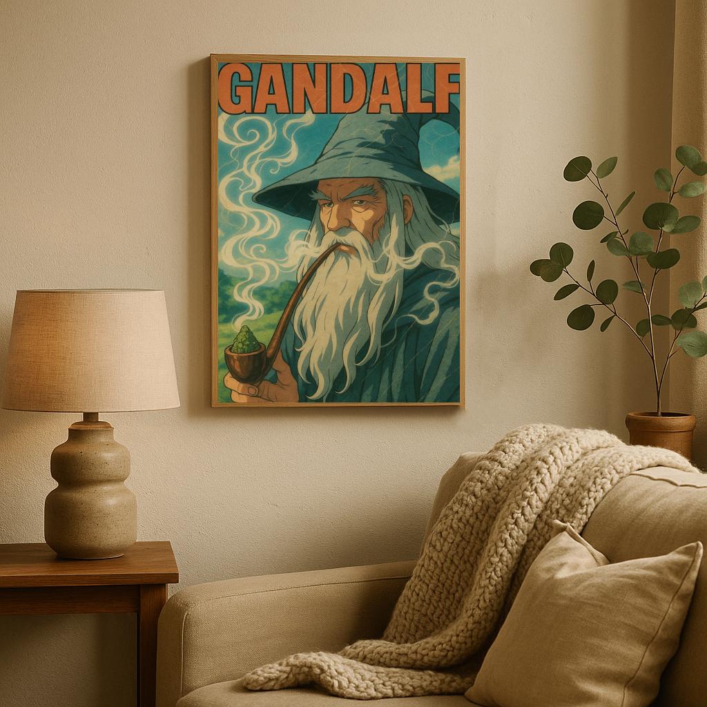 Gandalf The Lord Of The Rings Text poster sfeerbeeld 2