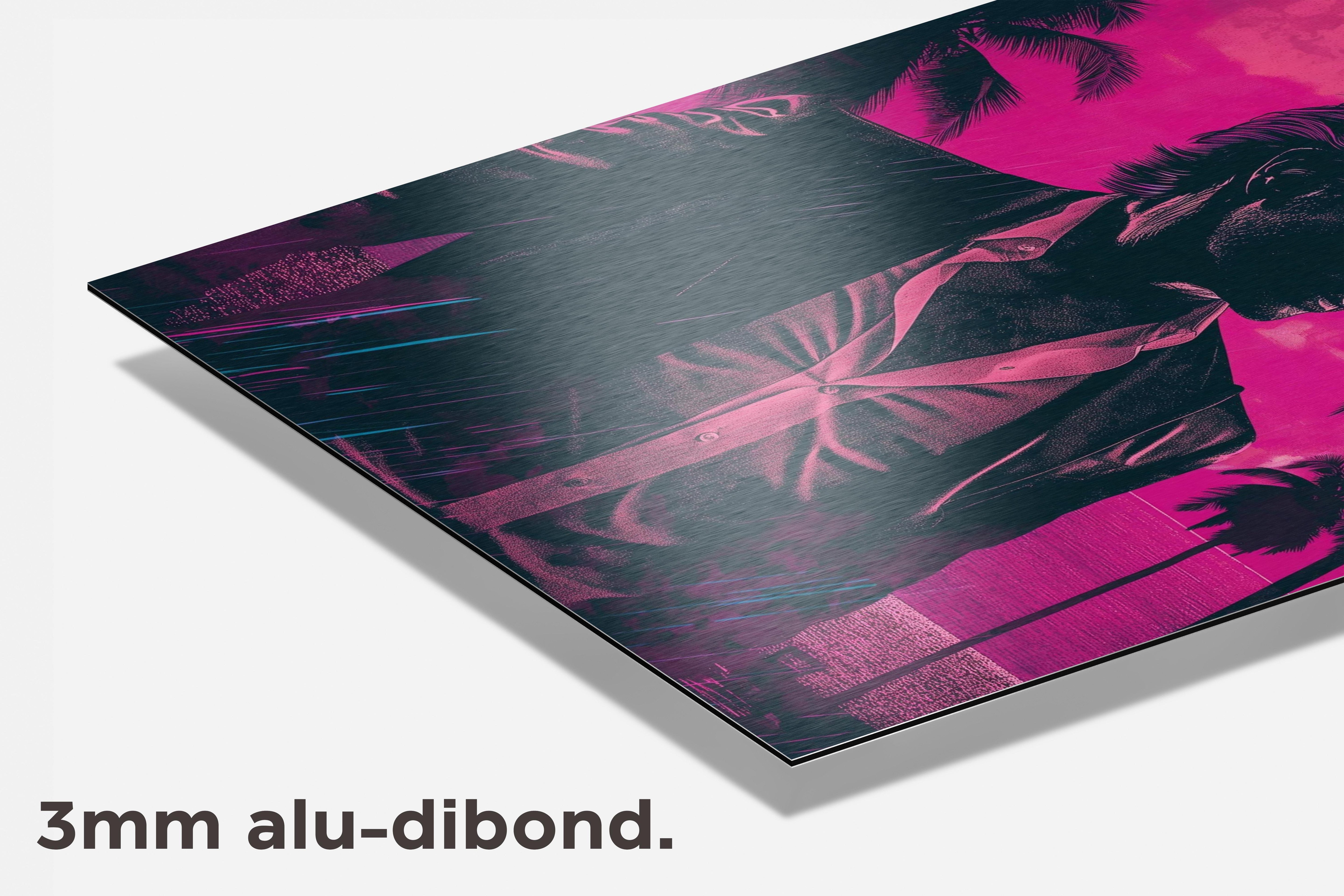 James Miami Vice dibond detail