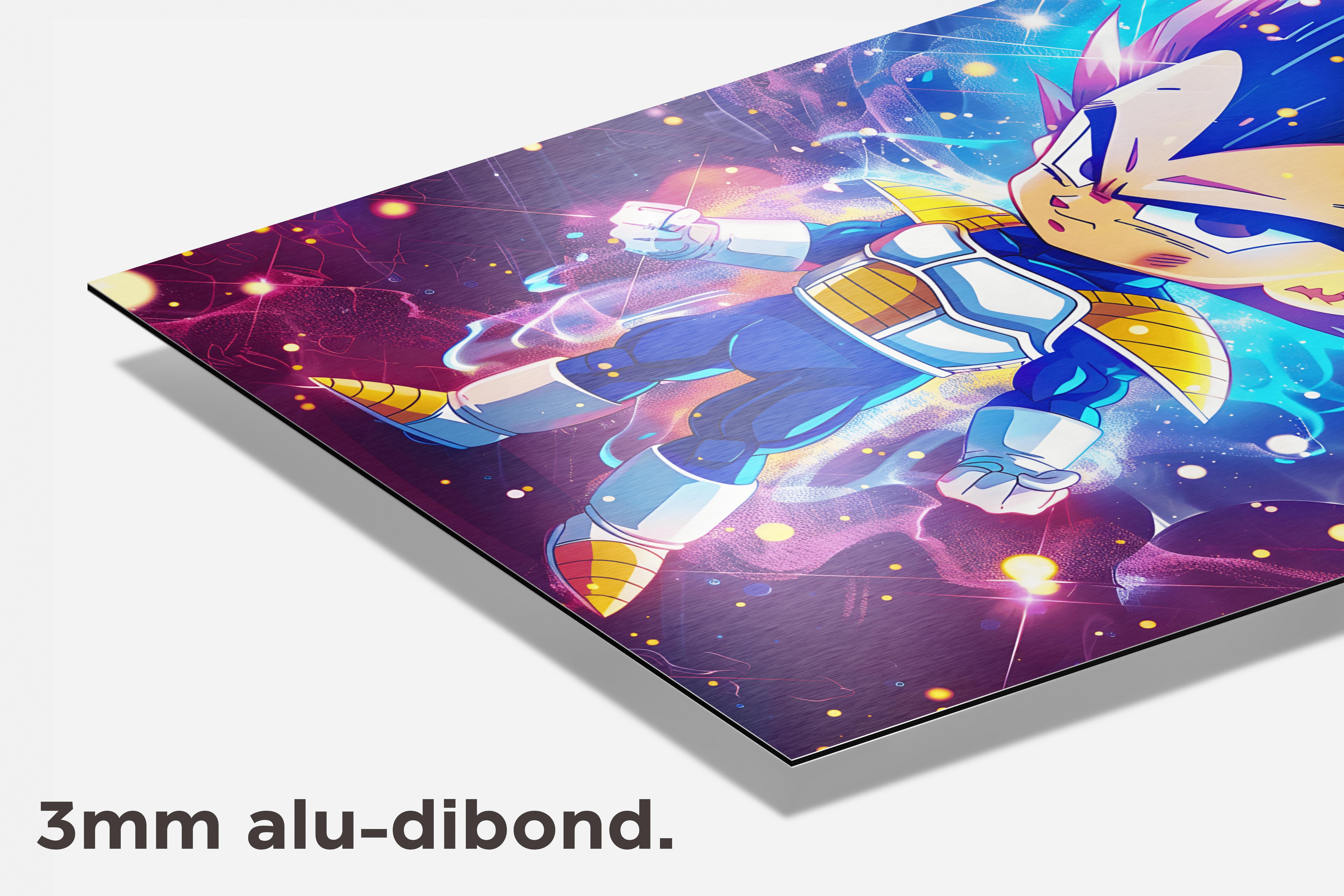 Dragonball Chibi Vegeta dibond detail