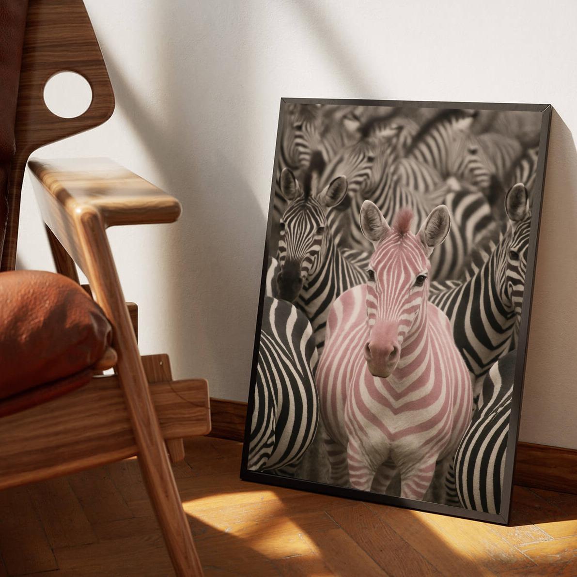Zebra poster sfeerbeeld 3