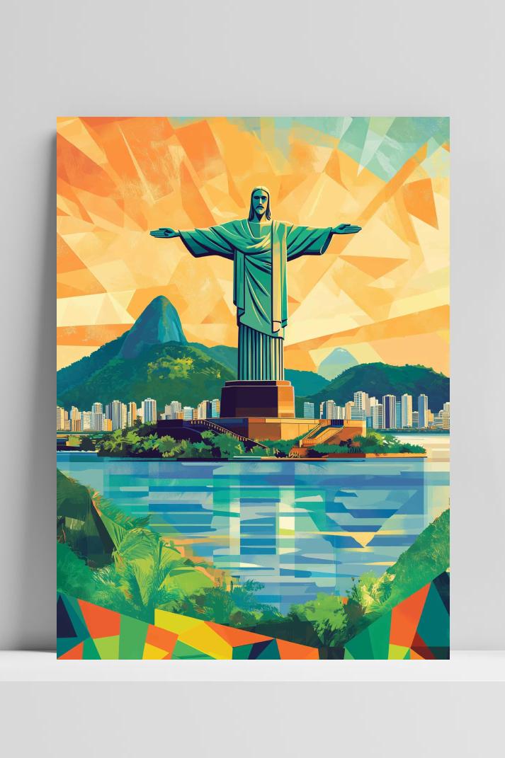 Rio de Janeiro op 3mm aluminium dibond