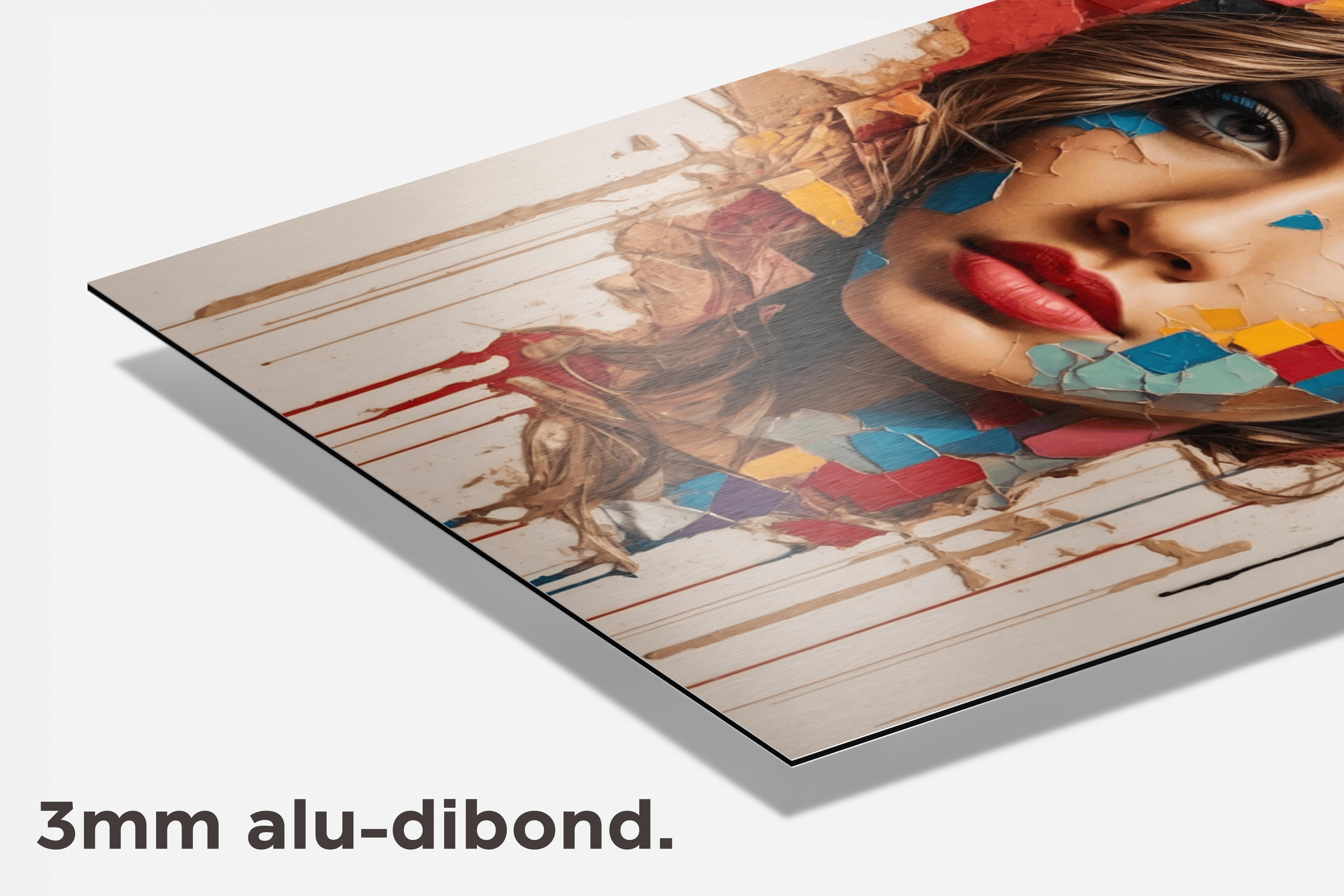 Gezicht dibond detail