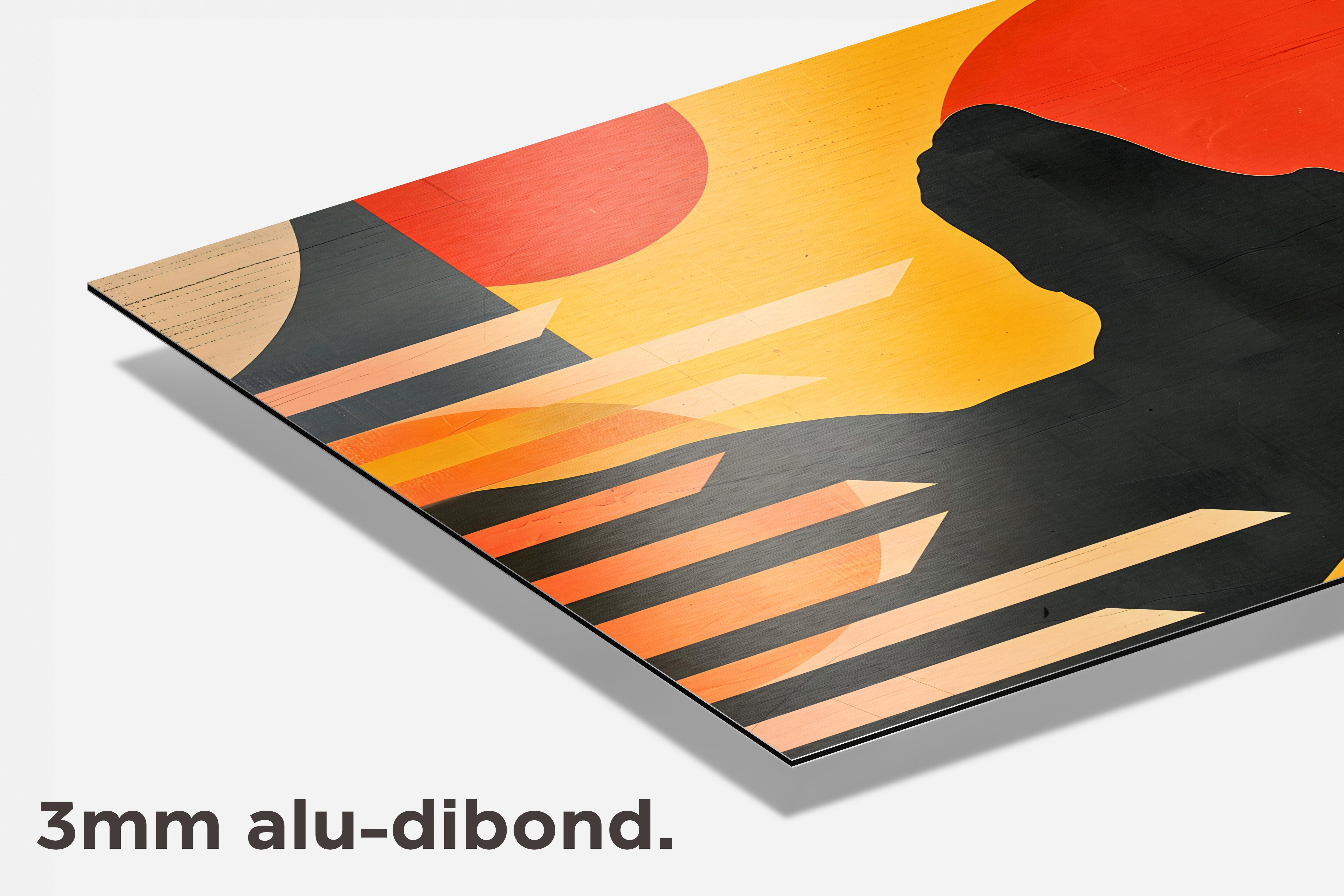 Hond Abstract dibond detail