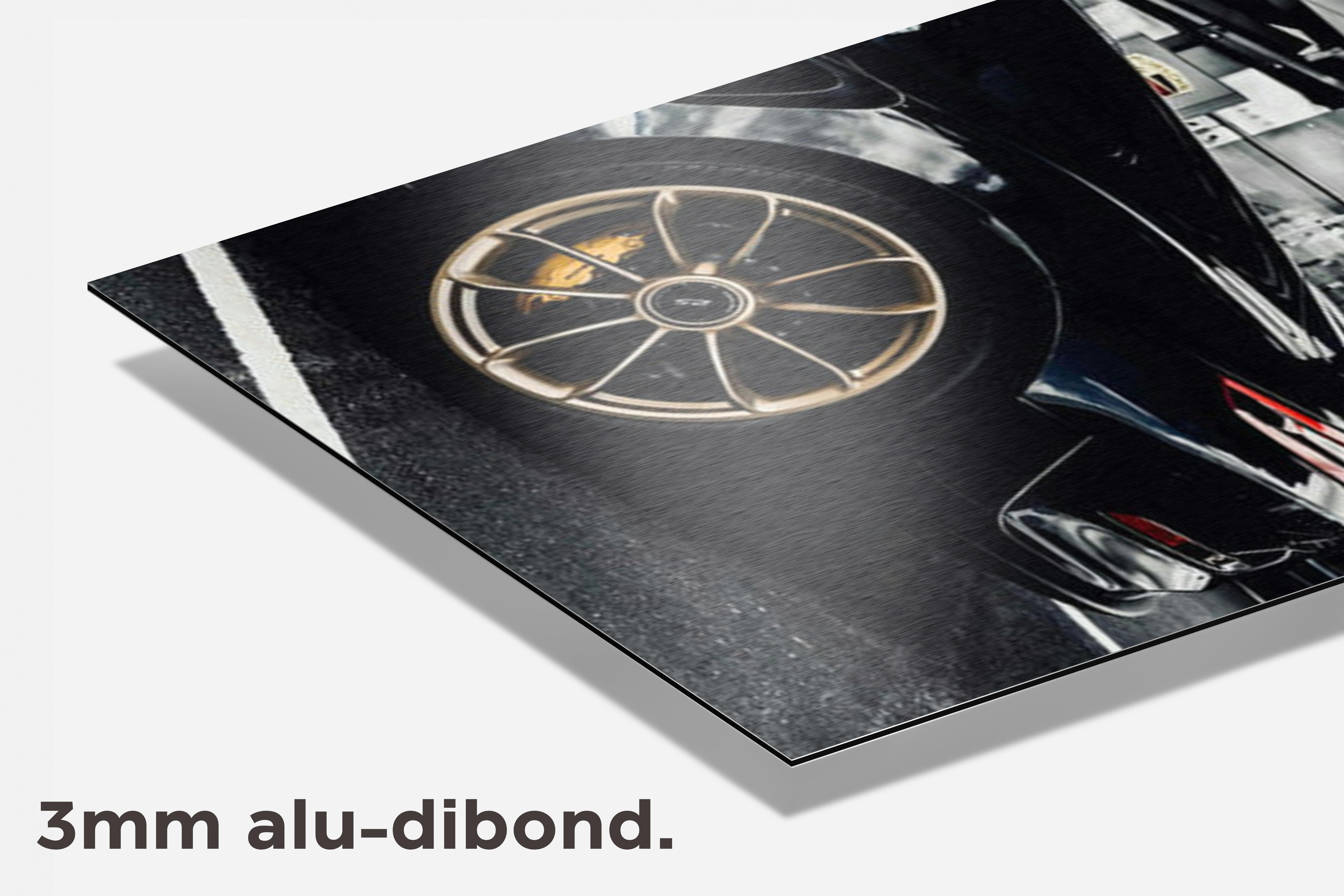 Porsche Sportauto dibond detail