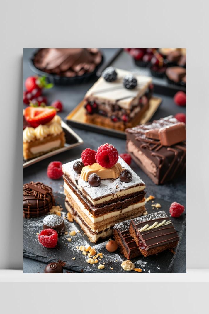 Desserts Taart op 3mm aluminium dibond